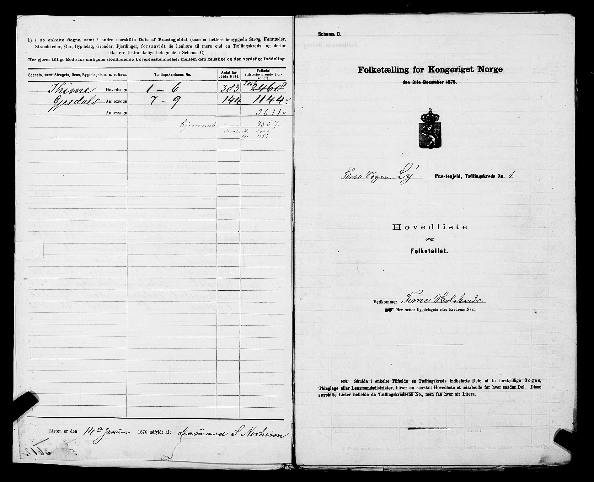 SAST, 1875 census for 1121P Lye, 1875, p. 6