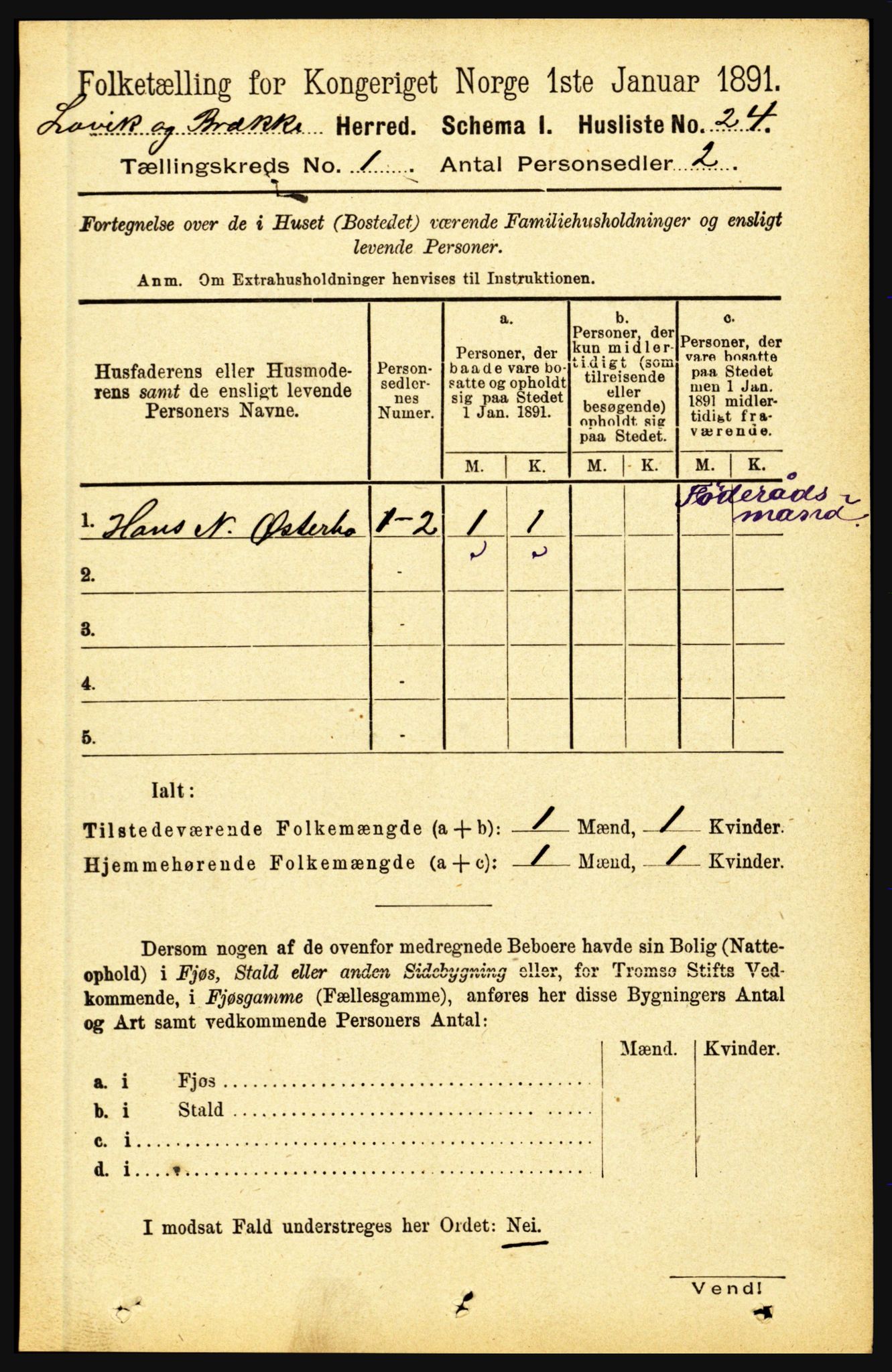 RA, 1891 census for 1415 Lavik og Brekke, 1891, p. 56