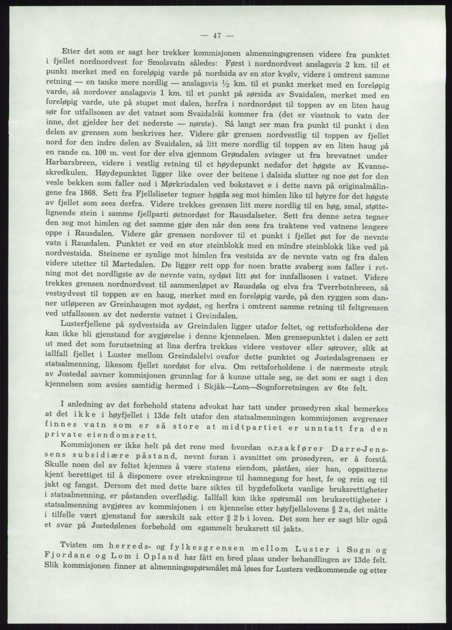 Høyfjellskommisjonen, AV/RA-S-1546/X/Xa/L0001: Nr. 1-33, 1909-1953, p. 5670