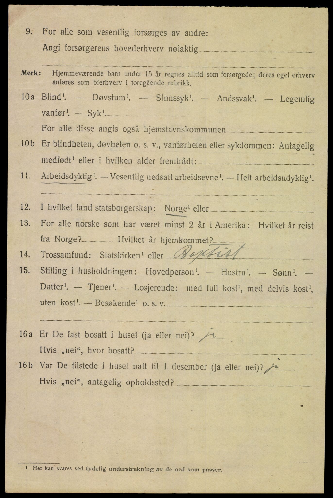 SAK, 1920 census for Risør, 1920, p. 3048