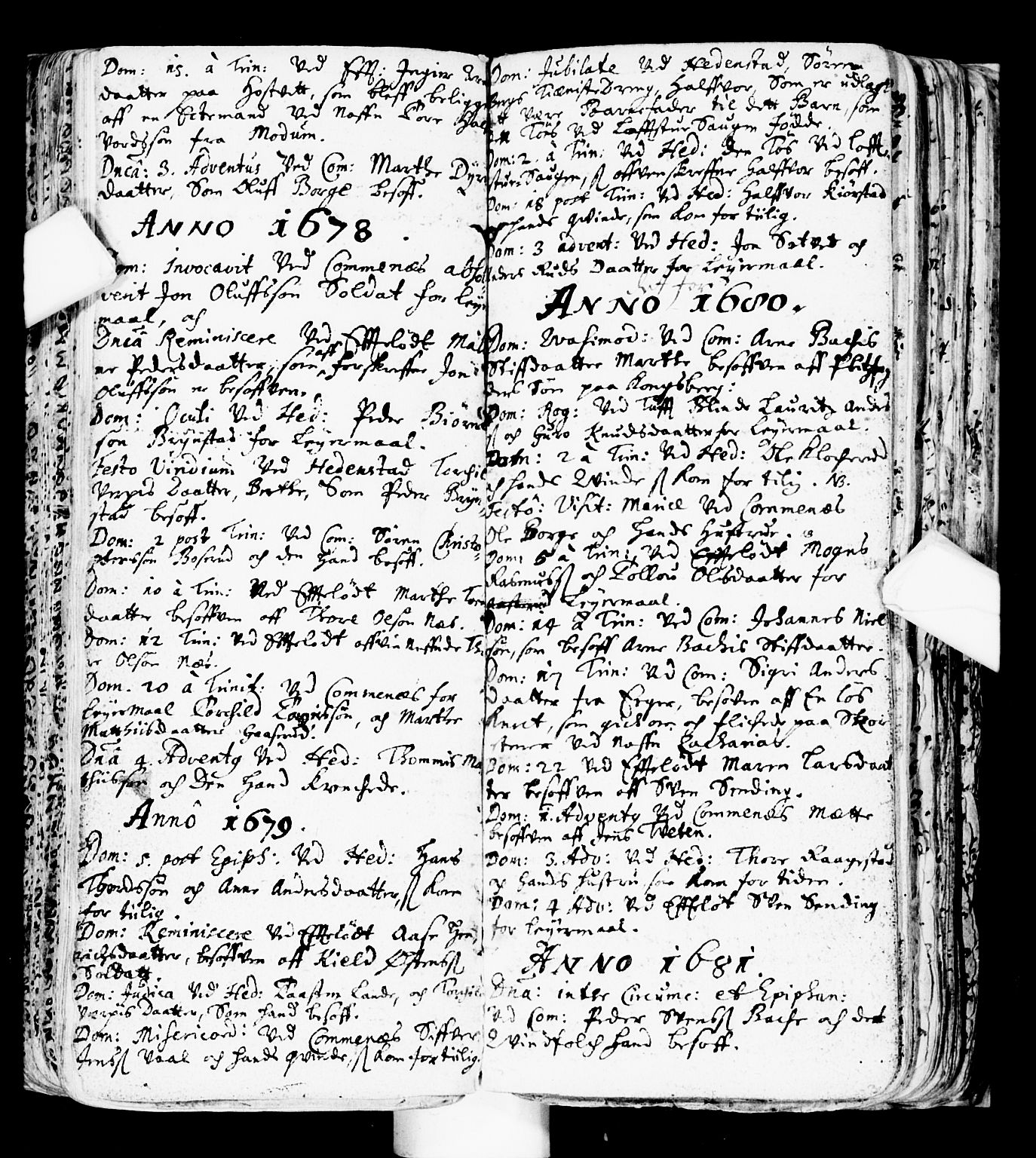 Sandsvær kirkebøker, AV/SAKO-A-244/F/Fa/L0001: Parish register (official) no. I 1, 1665-1725, p. 158