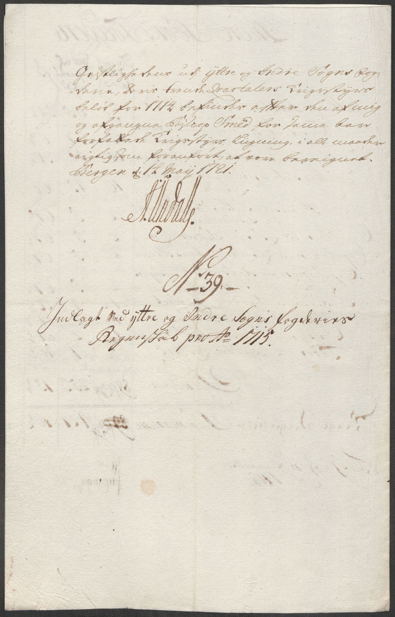 Rentekammeret inntil 1814, Reviderte regnskaper, Fogderegnskap, AV/RA-EA-4092/R52/L3320: Fogderegnskap Sogn, 1715-1716, p. 178