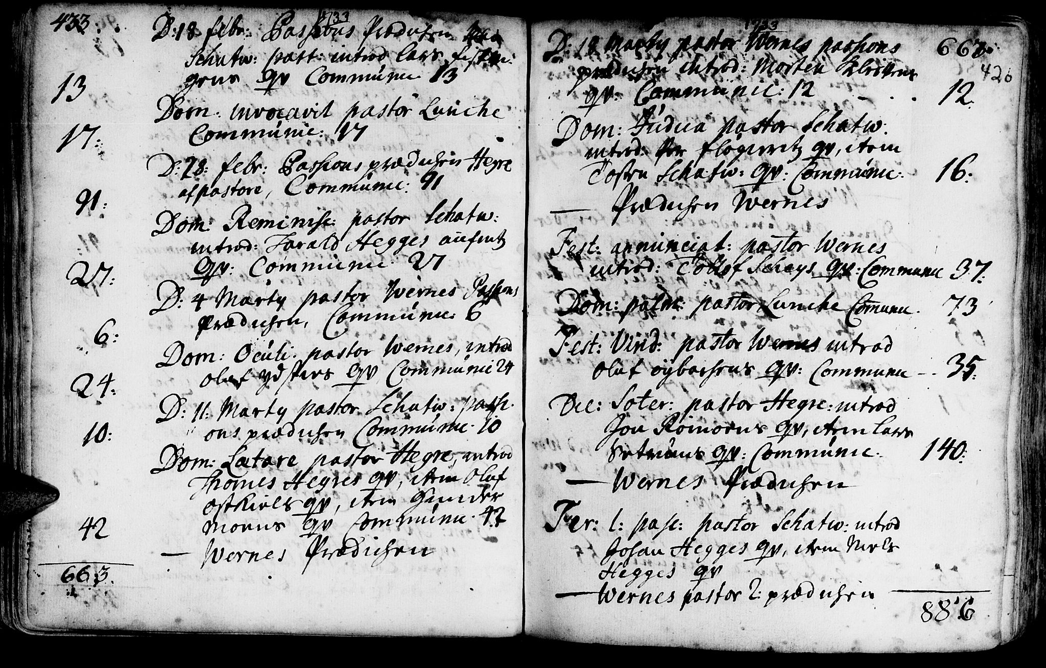 Ministerialprotokoller, klokkerbøker og fødselsregistre - Nord-Trøndelag, SAT/A-1458/709/L0054: Parish register (official) no. 709A02, 1714-1738, p. 419-420