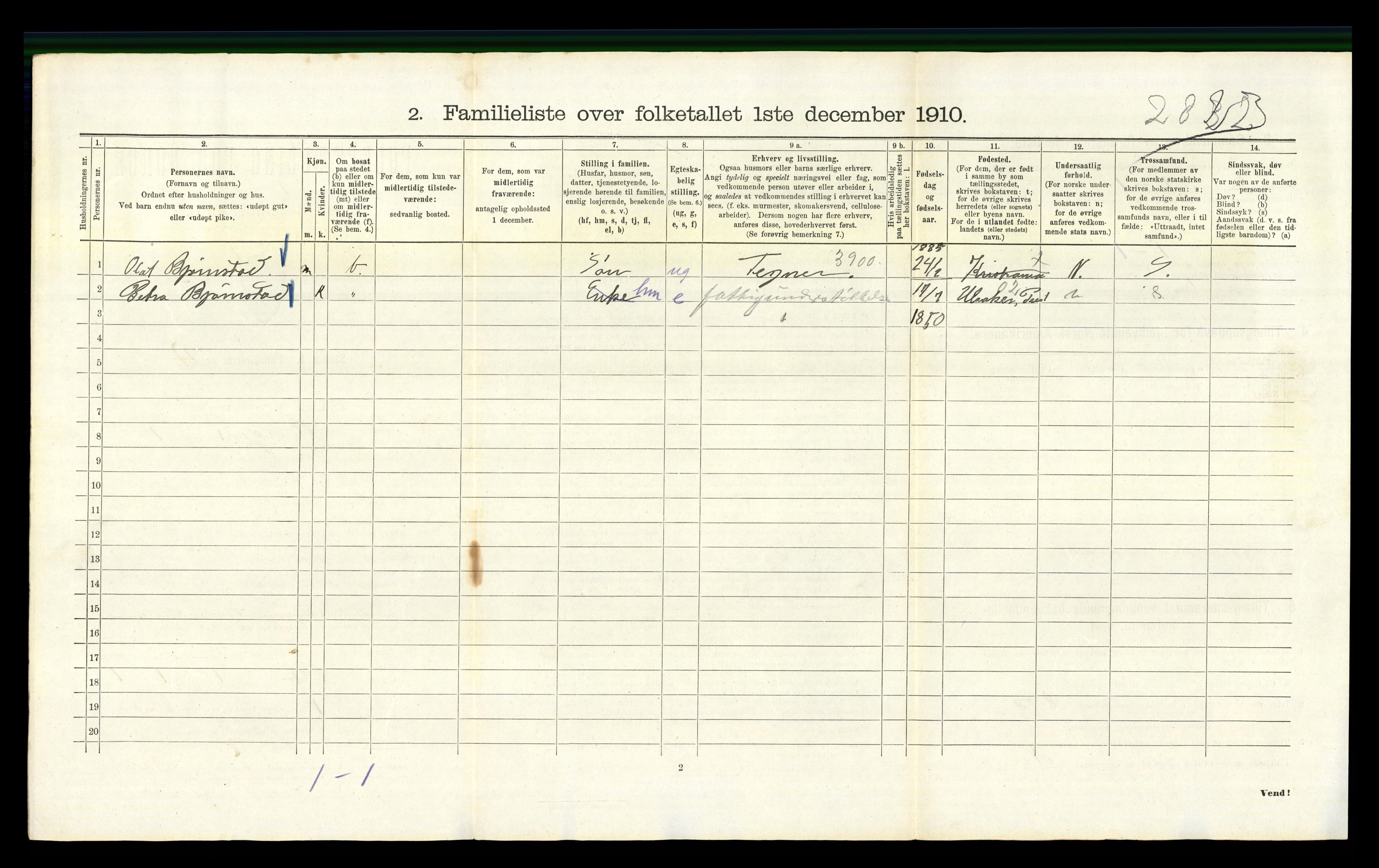 RA, 1910 census for Kristiania, 1910, p. 4830