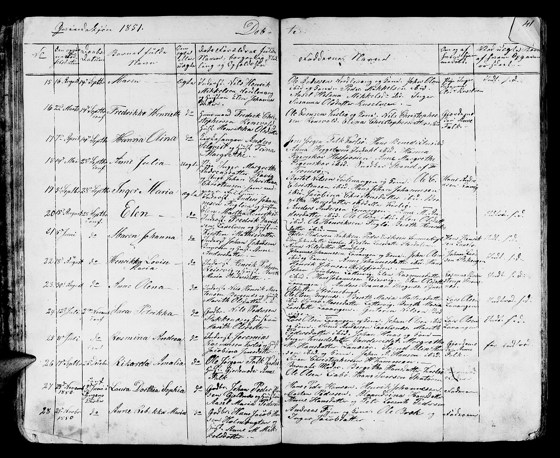 Karlsøy sokneprestembete, AV/SATØ-S-1299/H/Ha/Hab/L0002klokker: Parish register (copy) no. 2, 1843-1861, p. 40