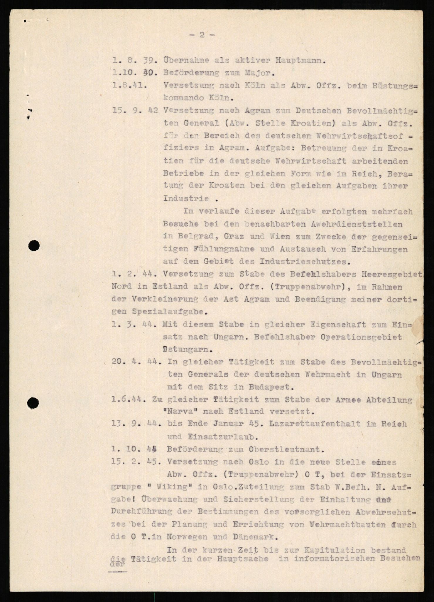 Forsvaret, Forsvarets overkommando II, AV/RA-RAFA-3915/D/Db/L0009: CI Questionaires. Tyske okkupasjonsstyrker i Norge. Tyskere., 1945-1946, p. 337