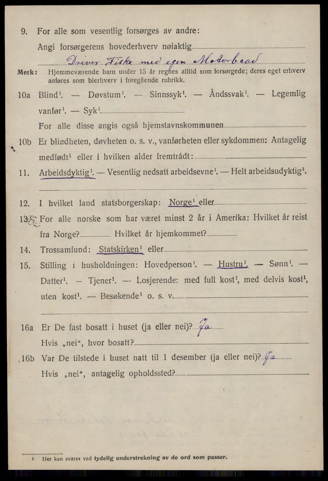 SAT, 1920 census for Kornstad, 1920, p. 2760