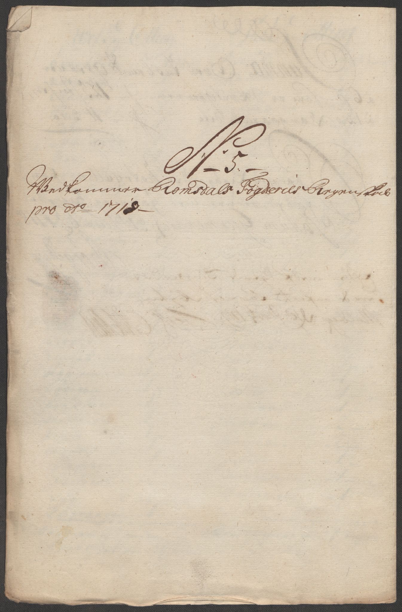 Rentekammeret inntil 1814, Reviderte regnskaper, Fogderegnskap, RA/EA-4092/R55/L3665: Fogderegnskap Romsdal, 1718, p. 90