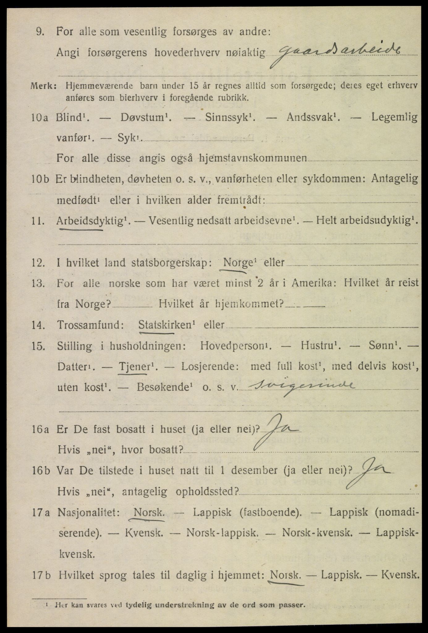 SAT, 1920 census for Inderøy, 1920, p. 3228