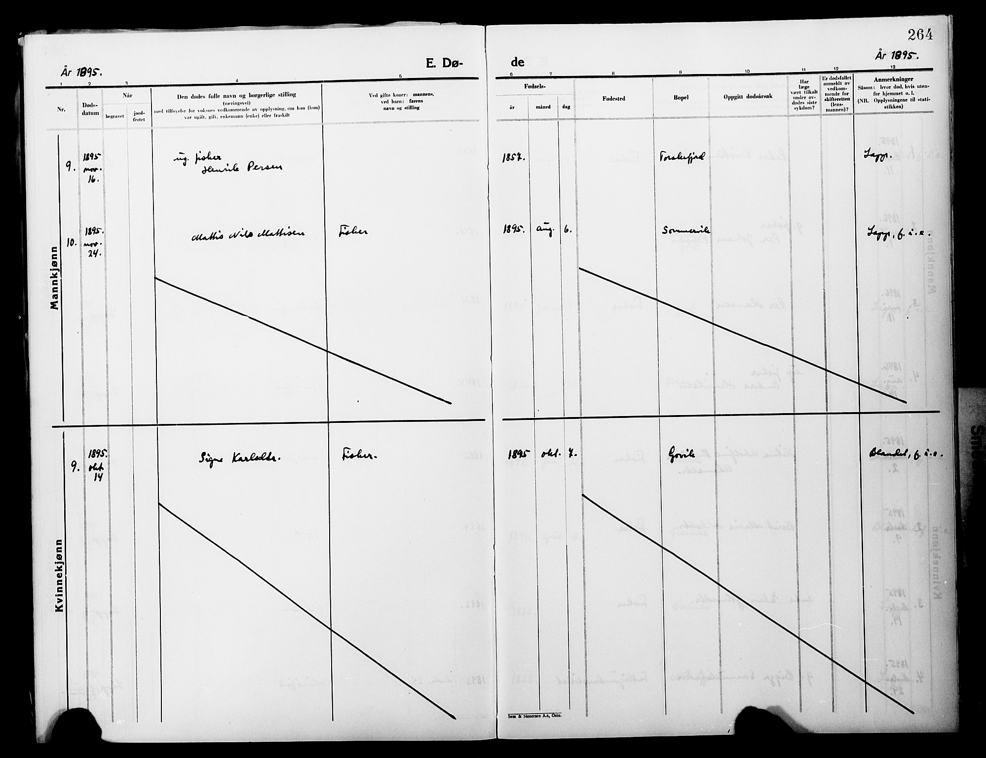 Lebesby sokneprestkontor, AV/SATØ-S-1353/H/Ha/L0004kirke: Parish register (official) no. 4, 1870-1902, p. 264