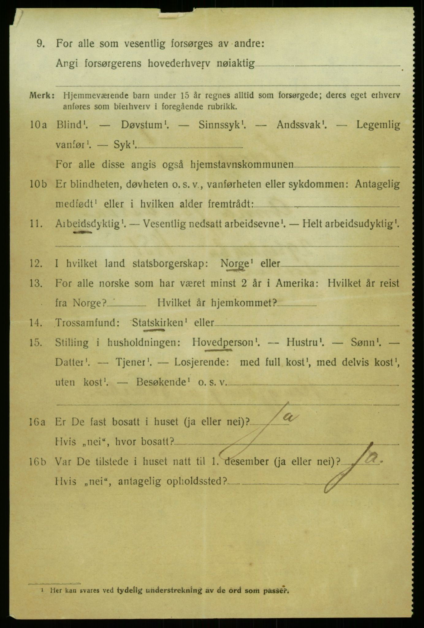 SAB, 1920 census for Lærdal, 1920, p. 3947