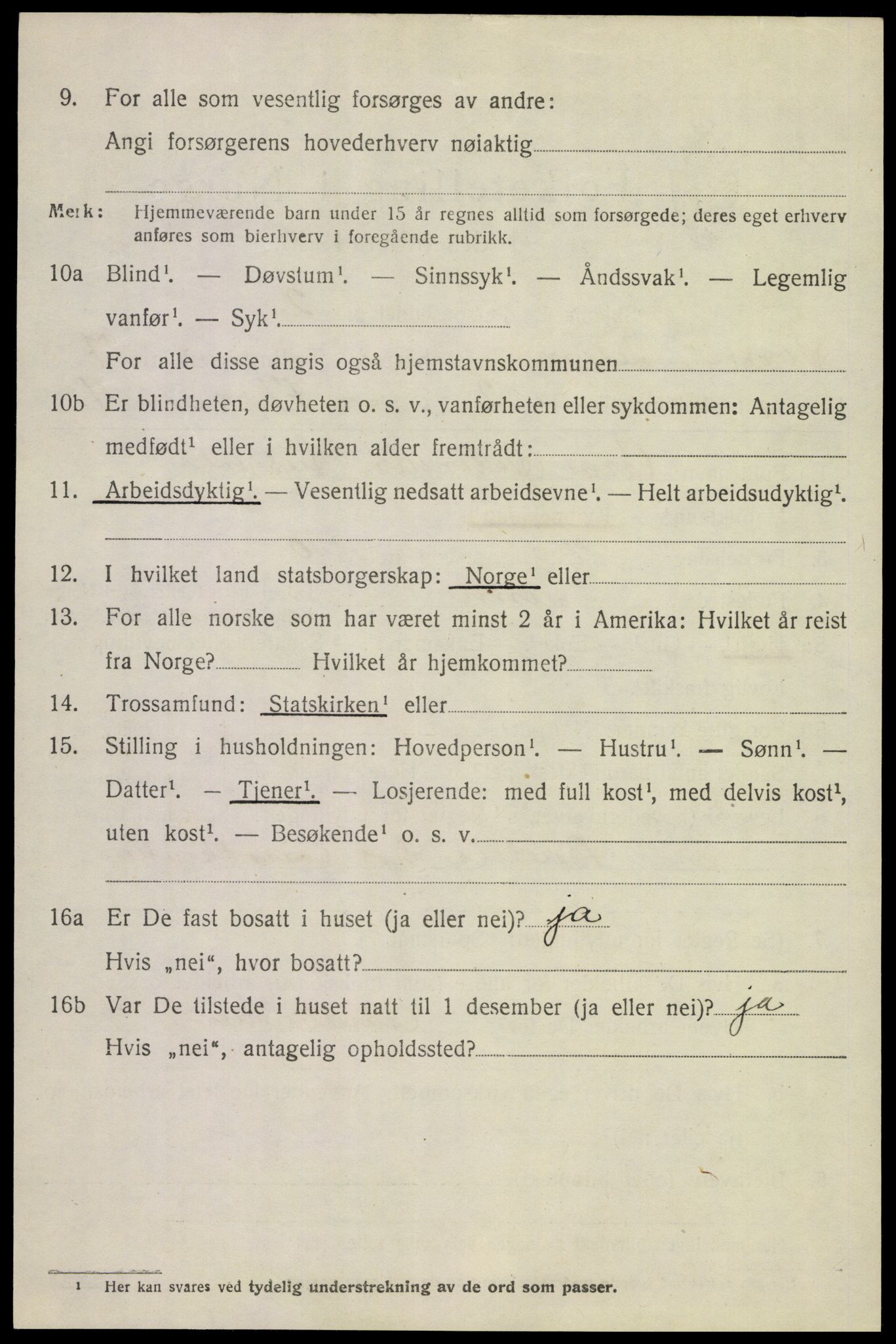 SAKO, 1920 census for Tinn, 1920, p. 4869