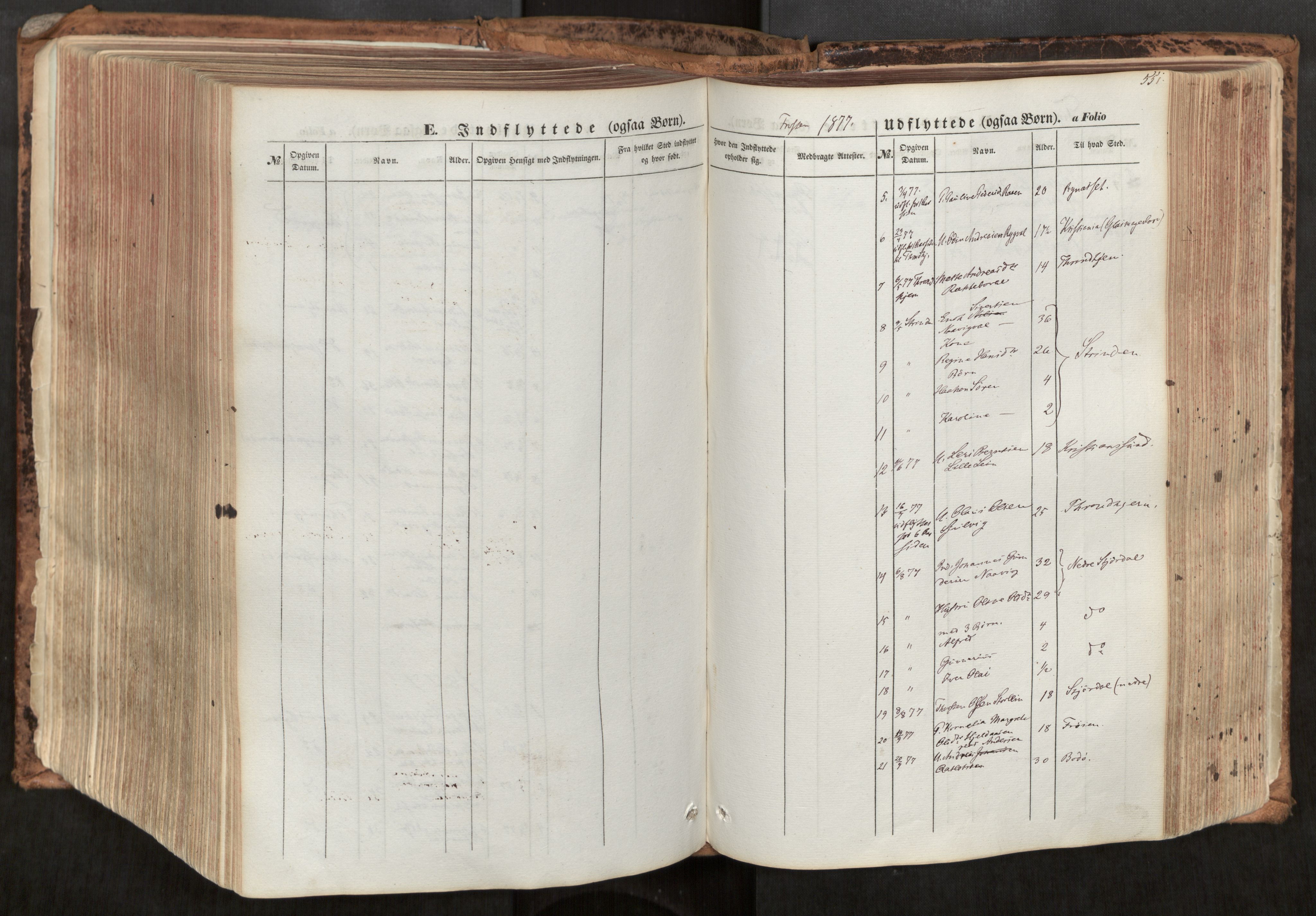 Ministerialprotokoller, klokkerbøker og fødselsregistre - Nord-Trøndelag, SAT/A-1458/713/L0116: Parish register (official) no. 713A07, 1850-1877, p. 551
