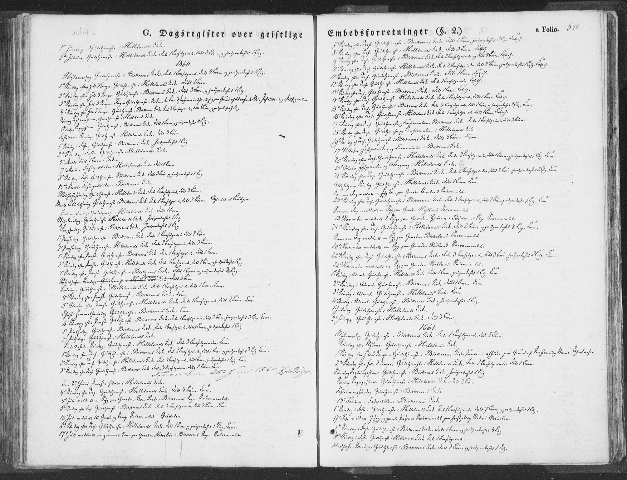 Helleland sokneprestkontor, SAST/A-101810: Parish register (official) no. A 6.2, 1834-1863, p. 528