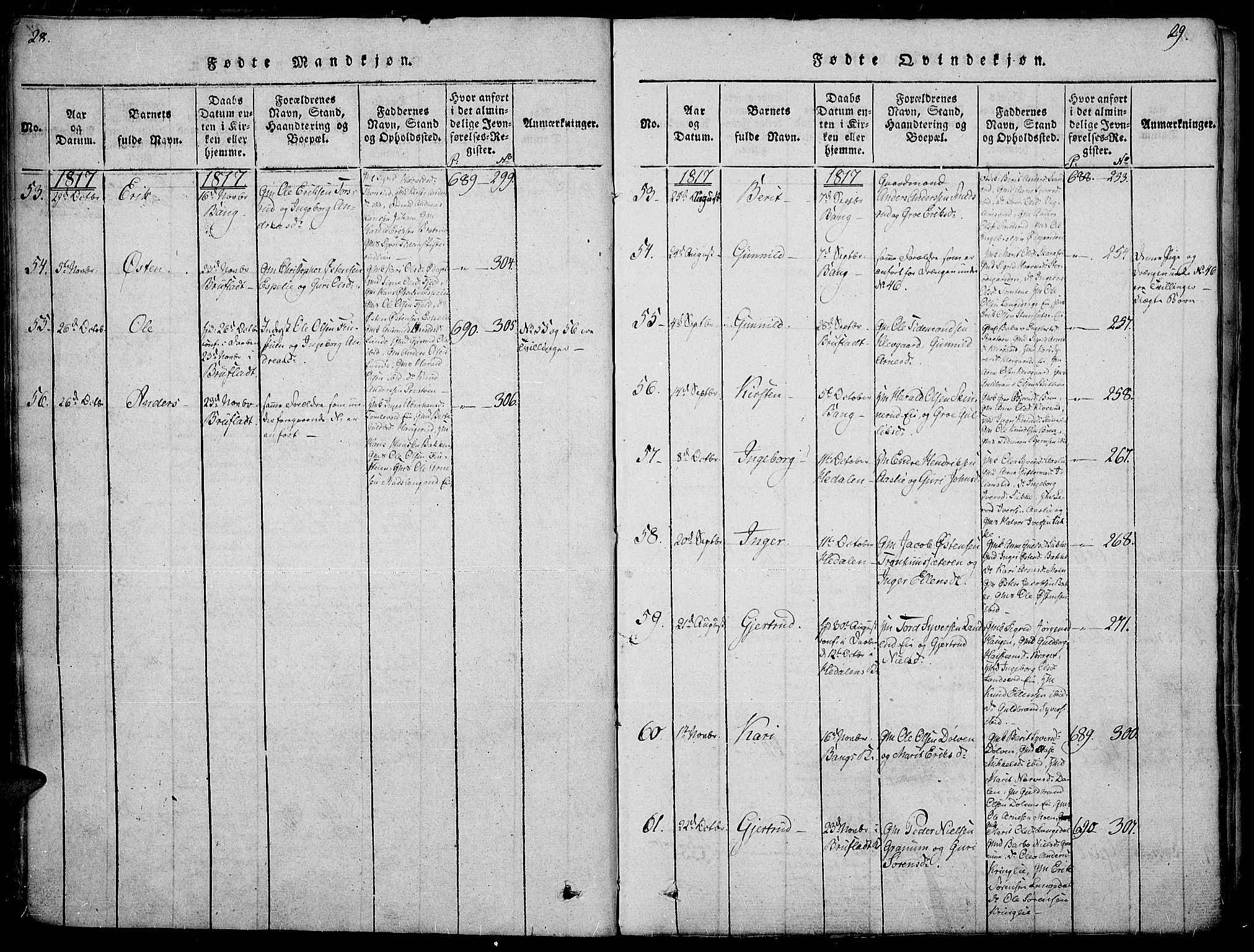 Sør-Aurdal prestekontor, AV/SAH-PREST-128/H/Ha/Haa/L0002: Parish register (official) no. 2, 1815-1840, p. 28-29