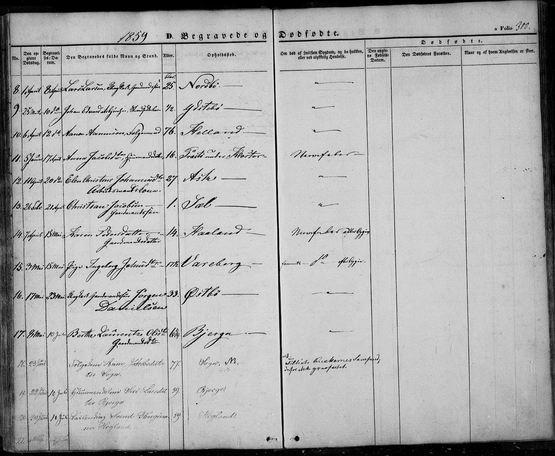 Rennesøy sokneprestkontor, AV/SAST-A -101827/H/Ha/Haa/L0005: Parish register (official) no. A 5, 1838-1859, p. 300