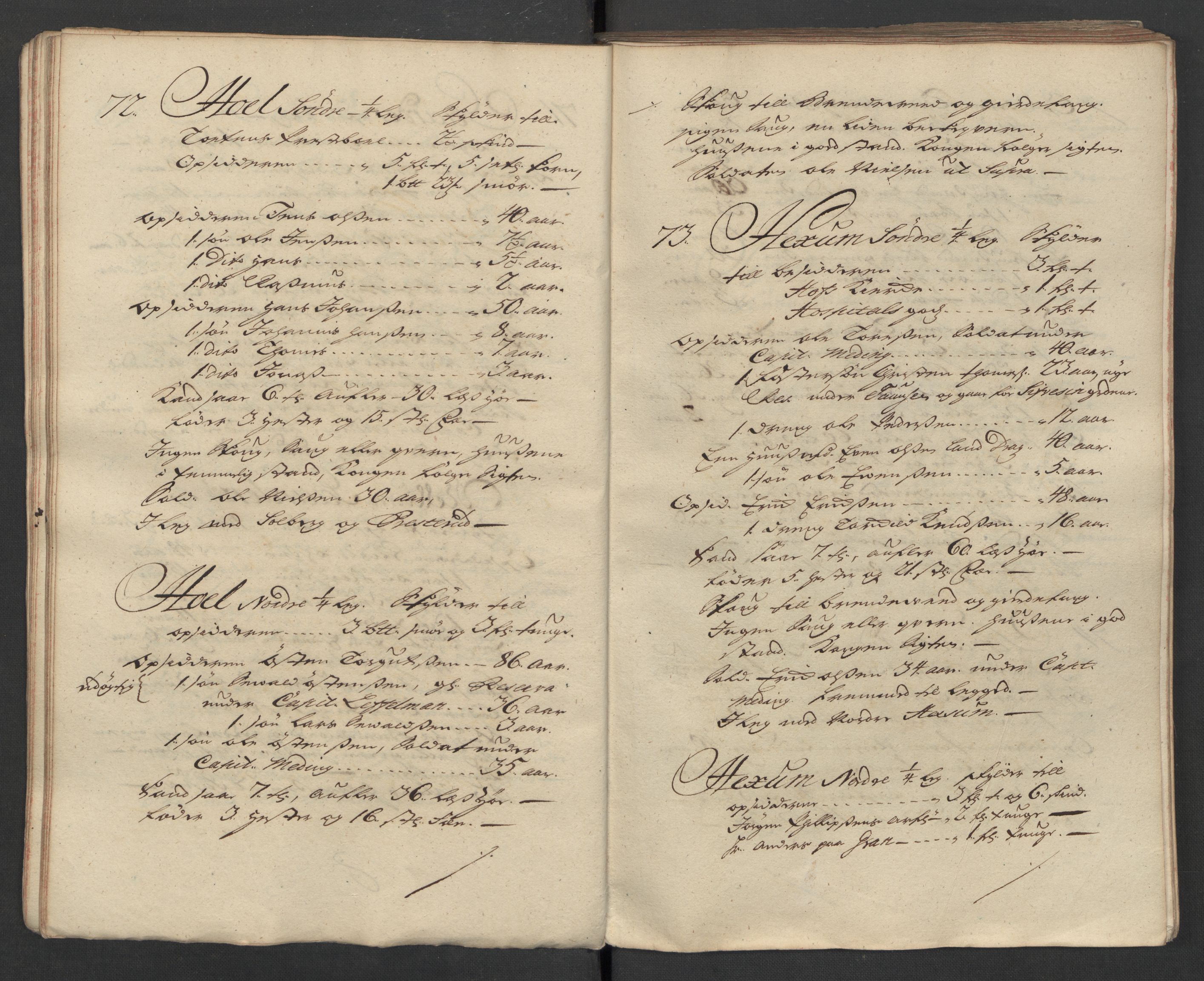 1. Sønnafjelske (Akershusiske) dragonregiment, AV/RA-EA-1760/F/L0032: Legdsruller for Totenske, Hedemarkske, Larvikske og Jarlsbergske kompanier, 1717, p. 36