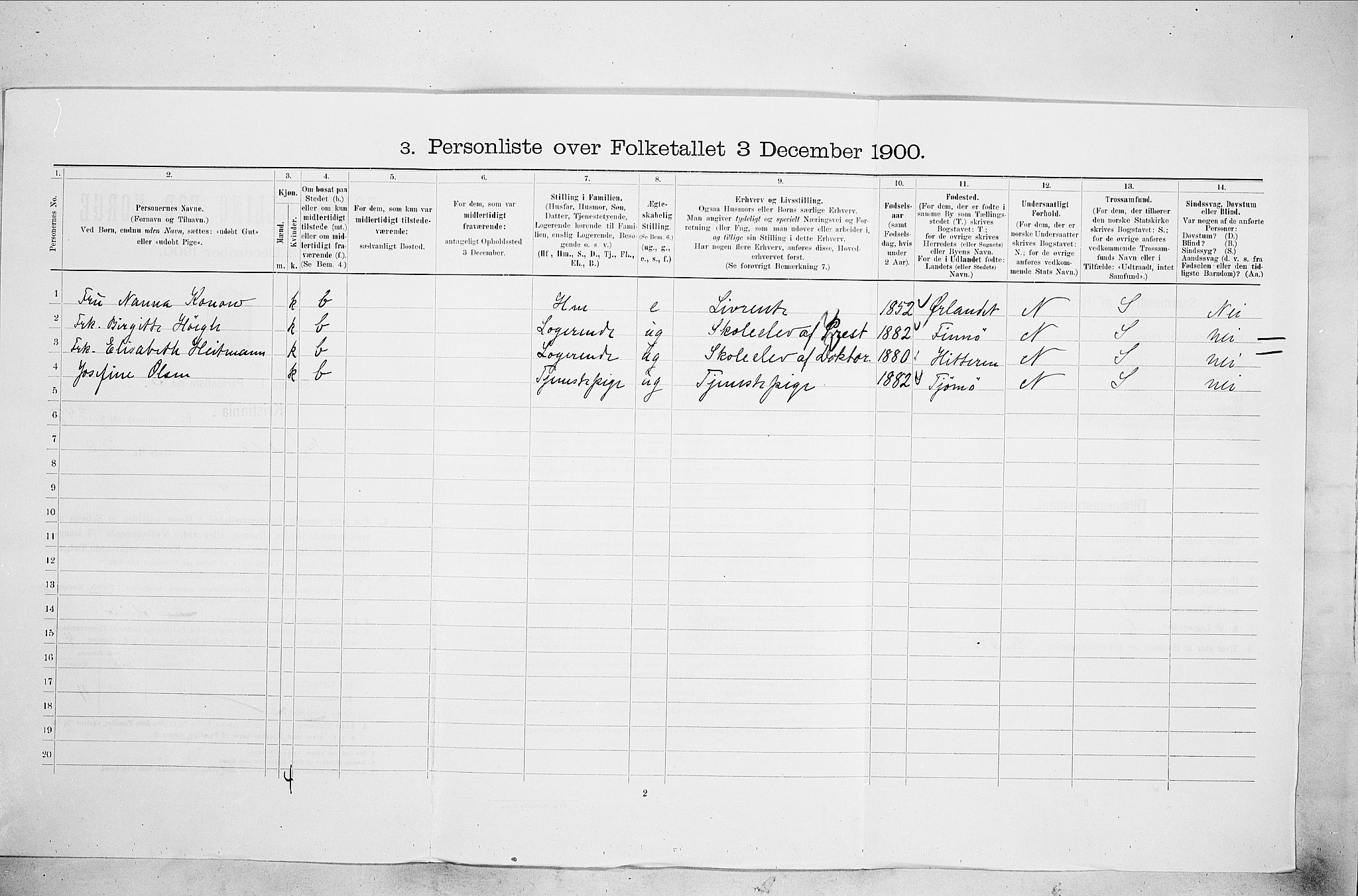 SAO, 1900 census for Kristiania, 1900, p. 38927