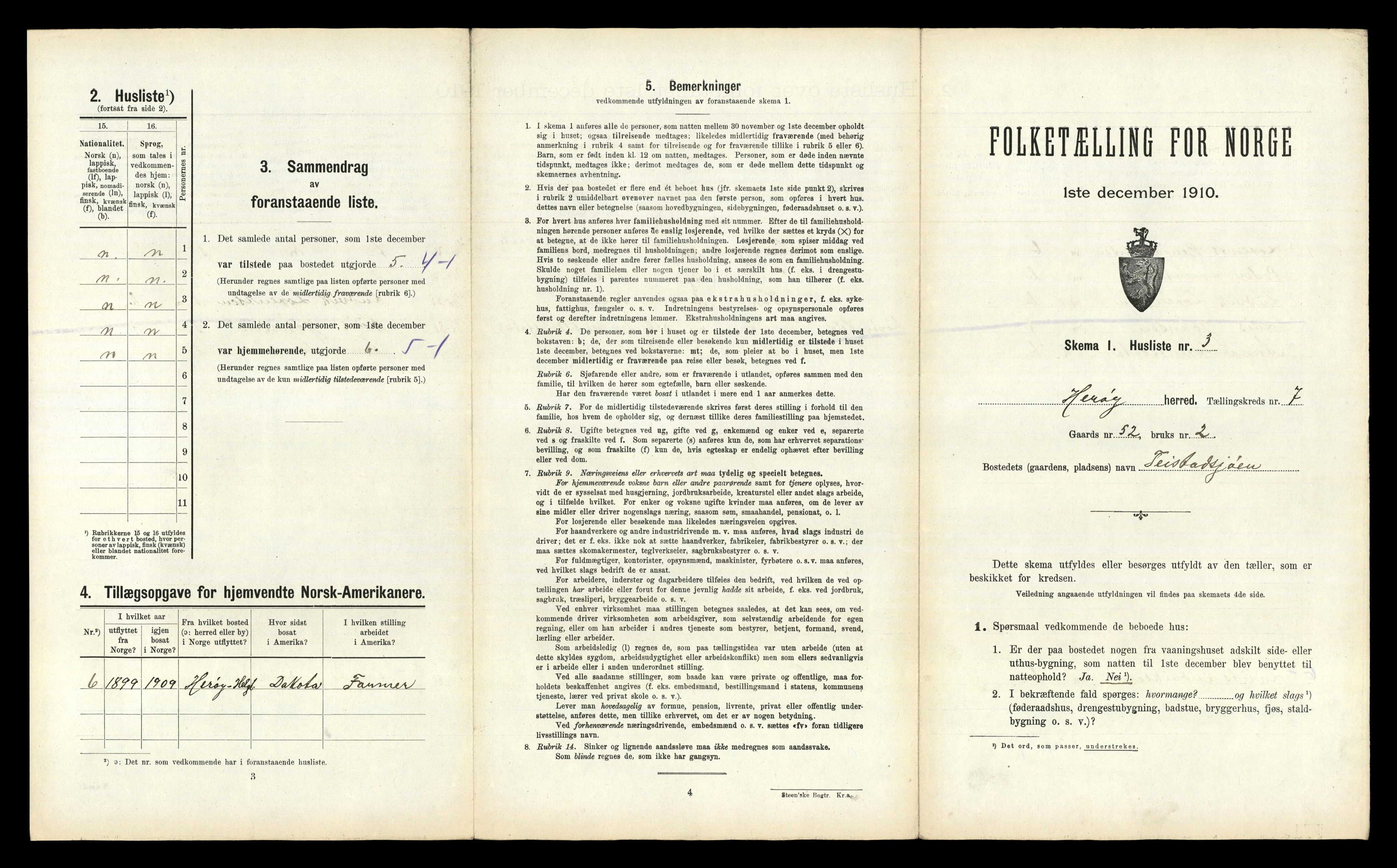 RA, 1910 census for Herøy, 1910, p. 785