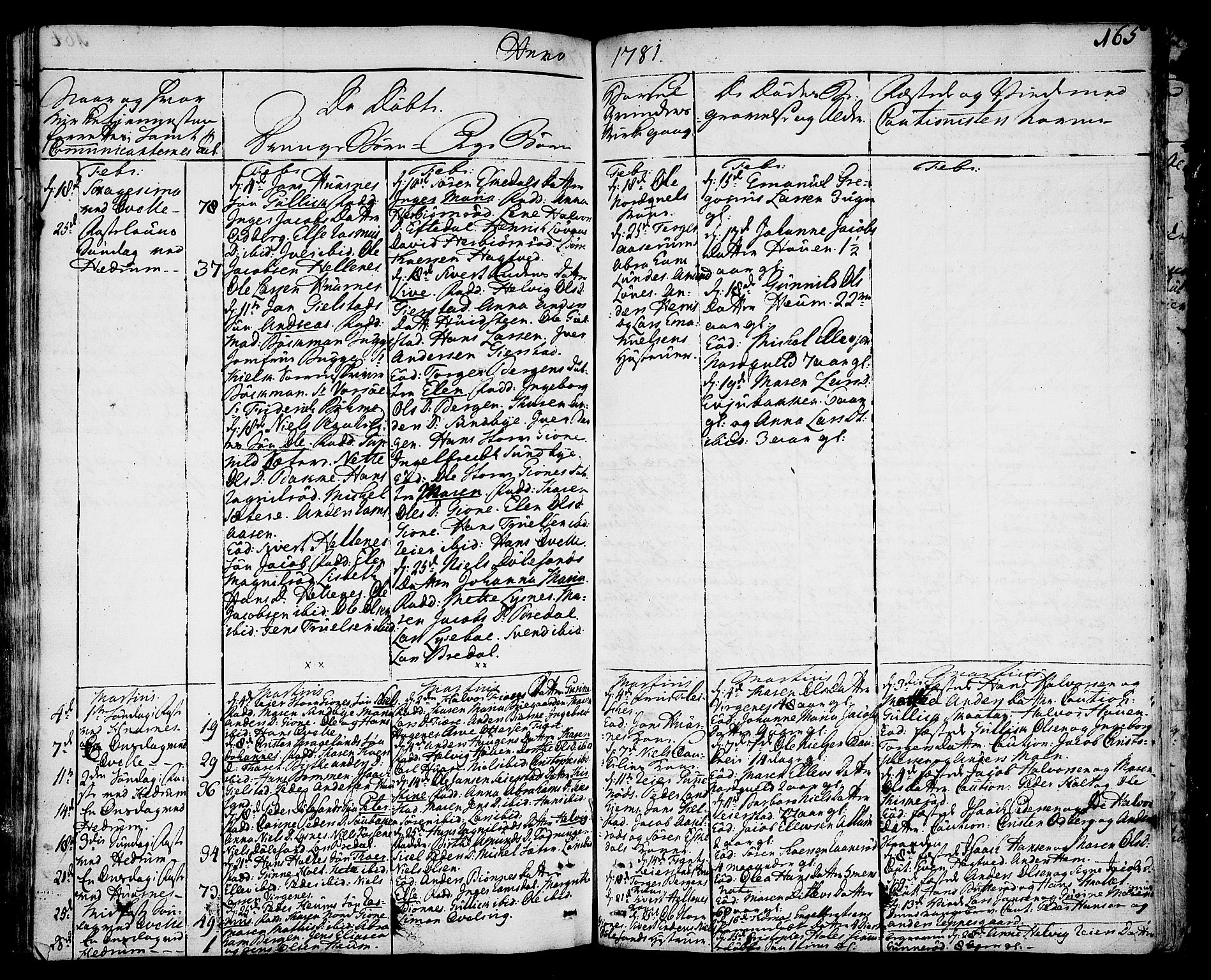 Hedrum kirkebøker, AV/SAKO-A-344/F/Fa/L0001: Parish register (official) no. I 1, 1751-1785, p. 165