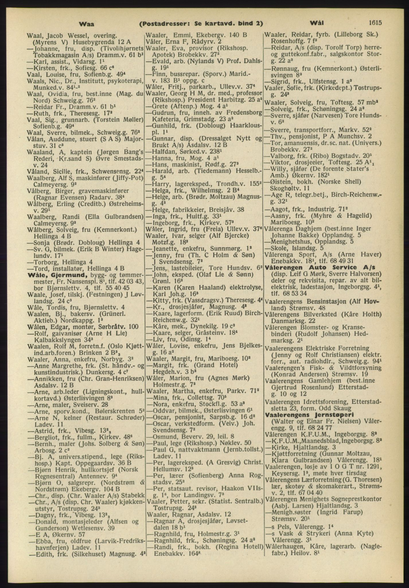 Kristiania/Oslo adressebok, PUBL/-, 1960-1961, p. 1615