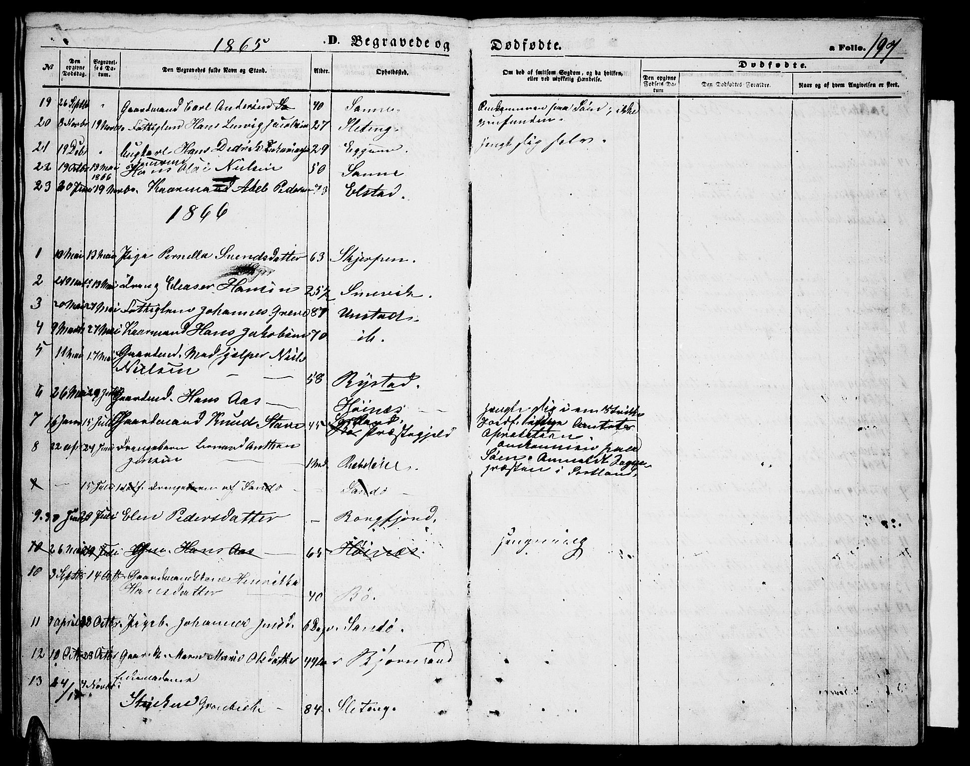 Ministerialprotokoller, klokkerbøker og fødselsregistre - Nordland, SAT/A-1459/880/L1140: Parish register (copy) no. 880C02, 1861-1875, p. 197