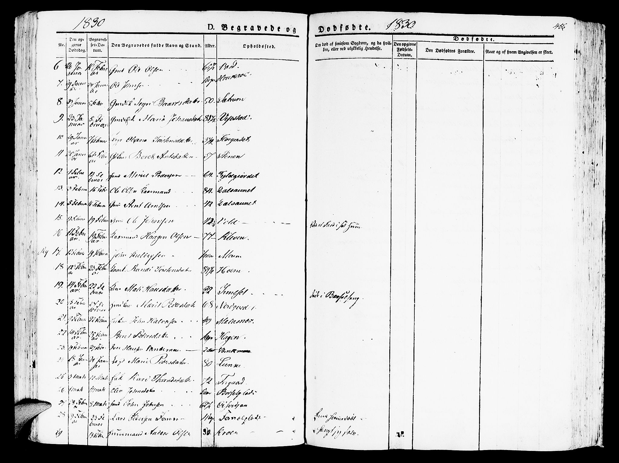 Ministerialprotokoller, klokkerbøker og fødselsregistre - Nord-Trøndelag, SAT/A-1458/709/L0070: Parish register (official) no. 709A10, 1820-1832, p. 456