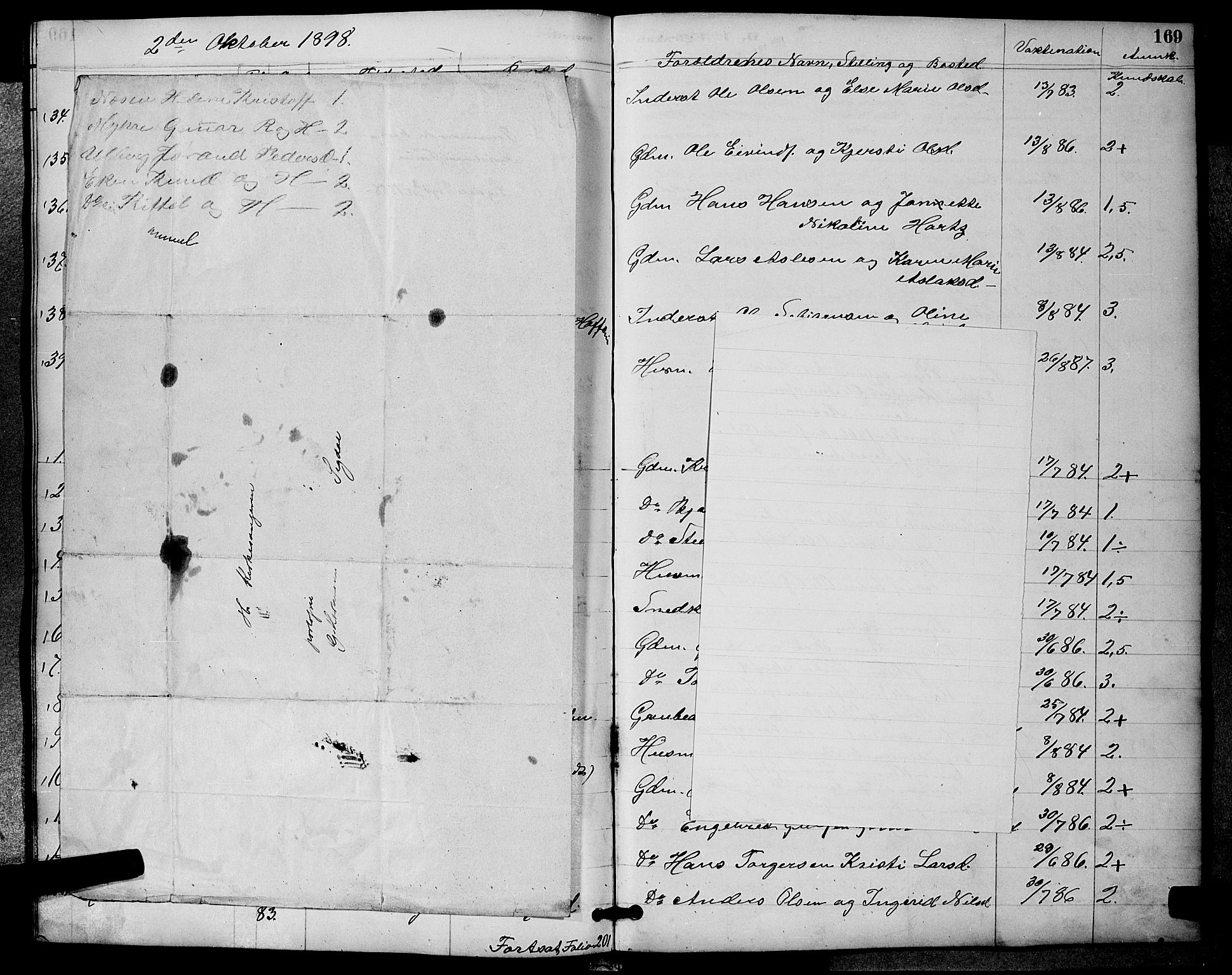 Sigdal kirkebøker, AV/SAKO-A-245/G/Ga/L0005: Parish register (copy) no. I 5, 1886-1900, p. 169