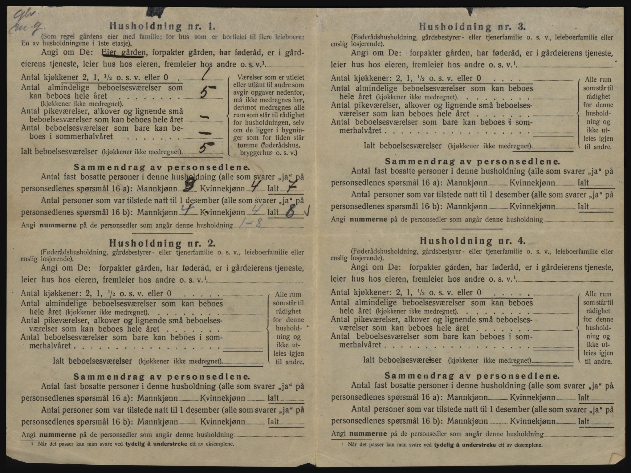 SAT, 1920 census for Jøssund, 1920, p. 31