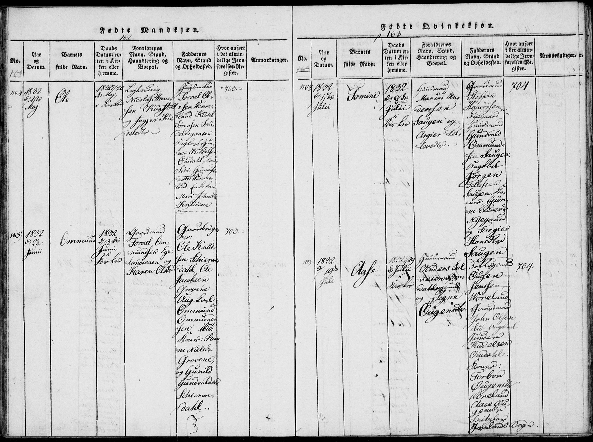 Vennesla sokneprestkontor, AV/SAK-1111-0045/Fa/Fab/L0003: Parish register (official) no. A 3, 1820-1834, p. 162-163