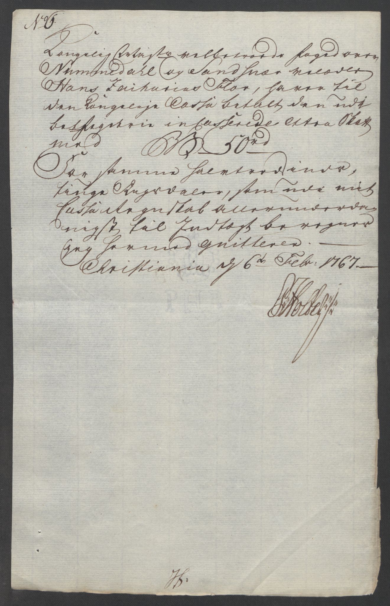 Rentekammeret inntil 1814, Reviderte regnskaper, Fogderegnskap, RA/EA-4092/R24/L1672: Ekstraskatten Numedal og Sandsvær, 1762-1767, p. 316