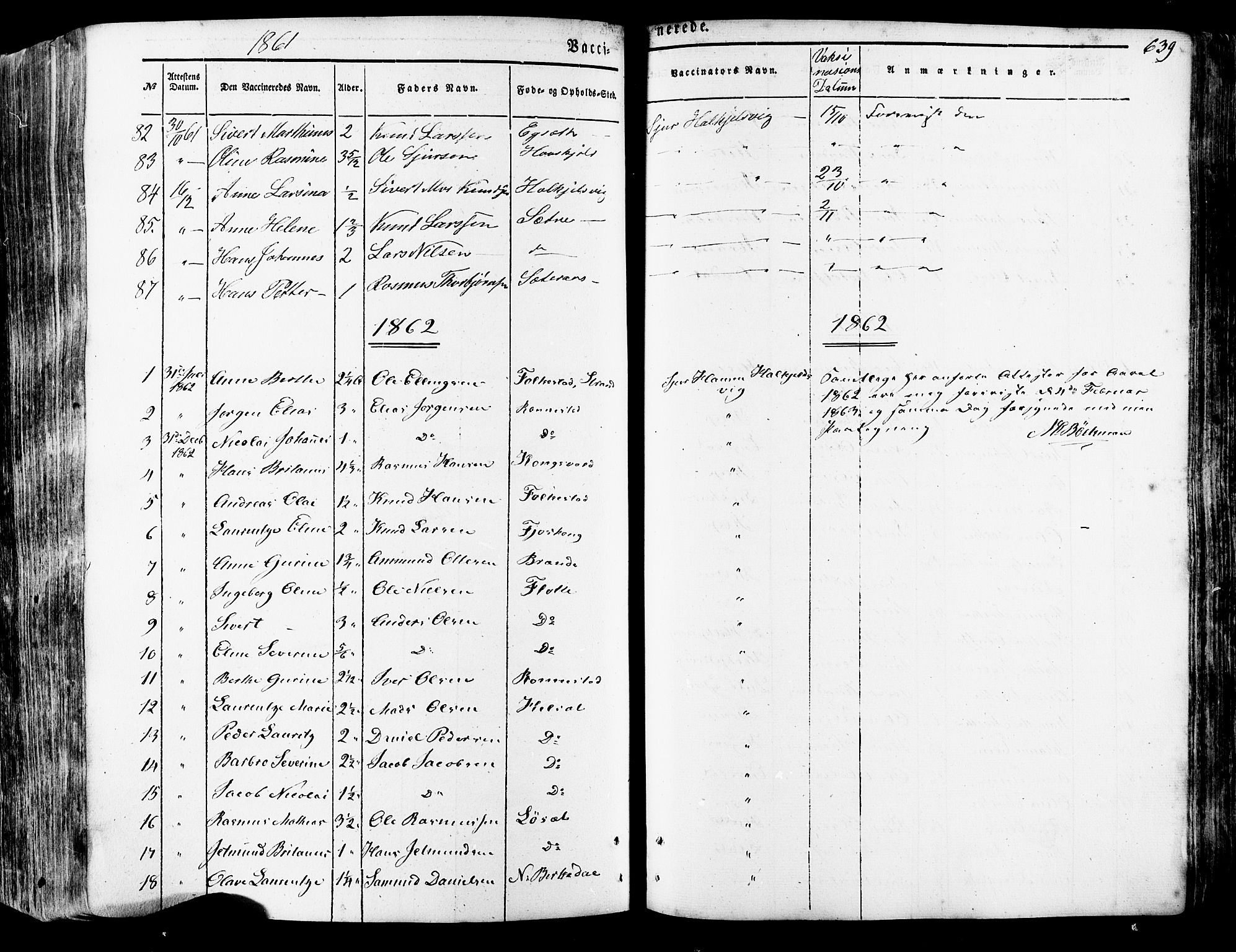 Ministerialprotokoller, klokkerbøker og fødselsregistre - Møre og Romsdal, SAT/A-1454/511/L0140: Parish register (official) no. 511A07, 1851-1878, p. 639