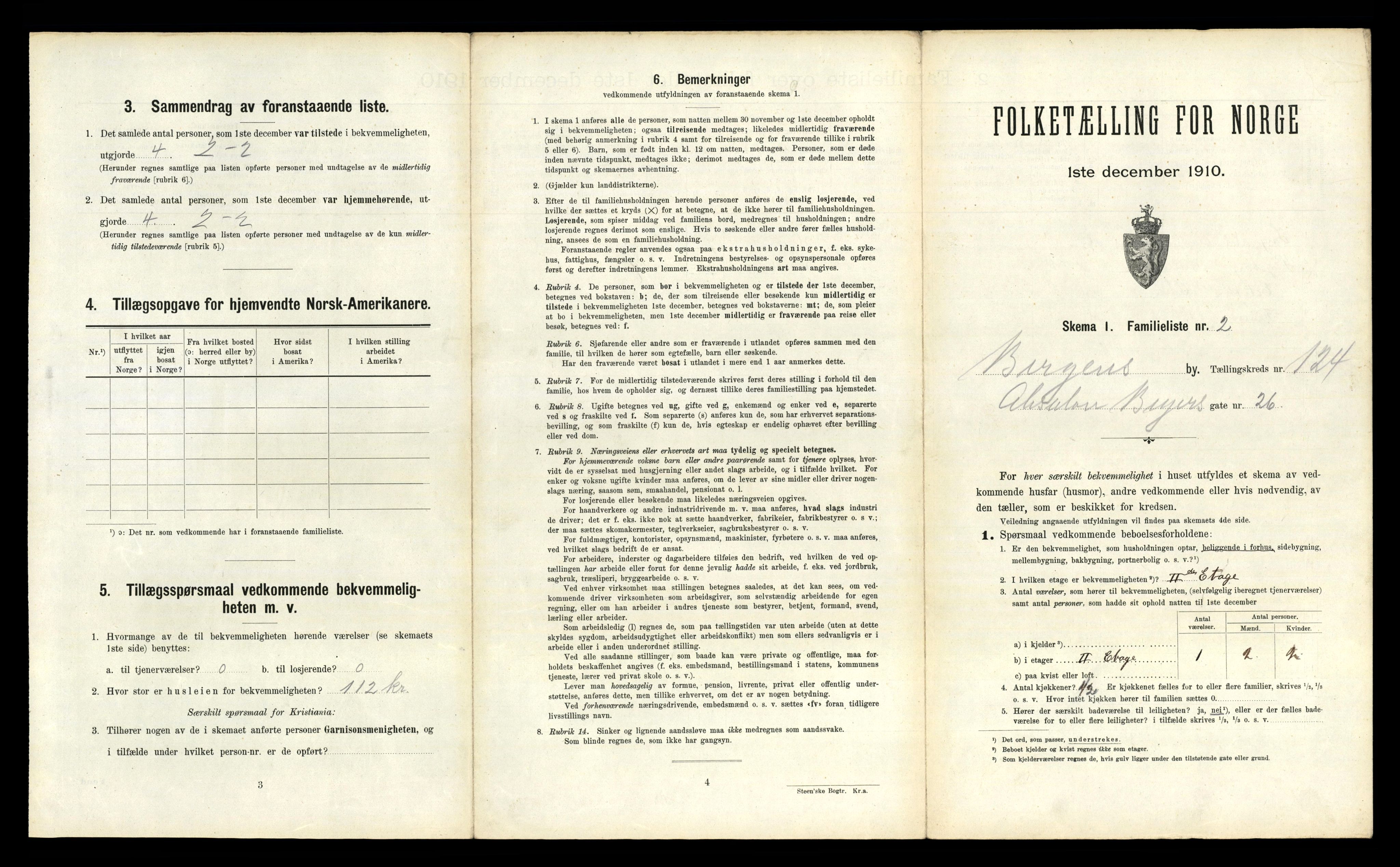 RA, 1910 census for Bergen, 1910, p. 42849