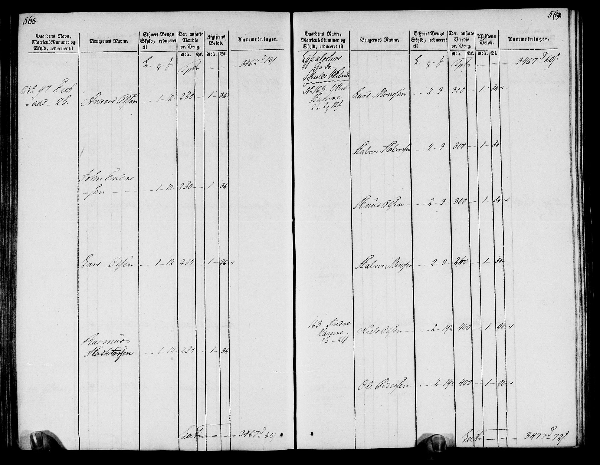 Rentekammeret inntil 1814, Realistisk ordnet avdeling, AV/RA-EA-4070/N/Ne/Nea/L0113: Nordhordland og Voss fogderi. Oppebørselsregister, 1803-1804, p. 292