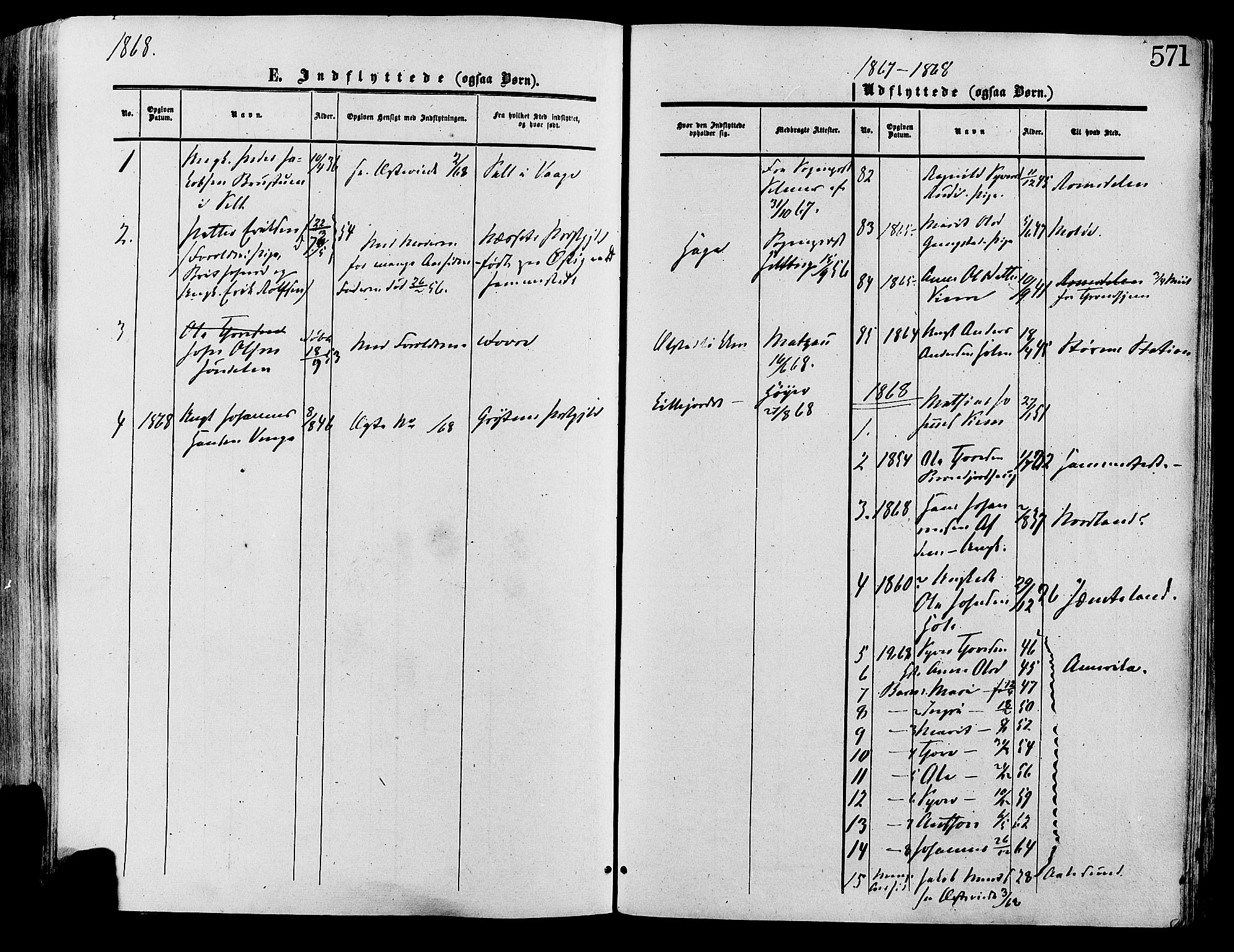 Lesja prestekontor, SAH/PREST-068/H/Ha/Haa/L0008: Parish register (official) no. 8, 1854-1880, p. 571