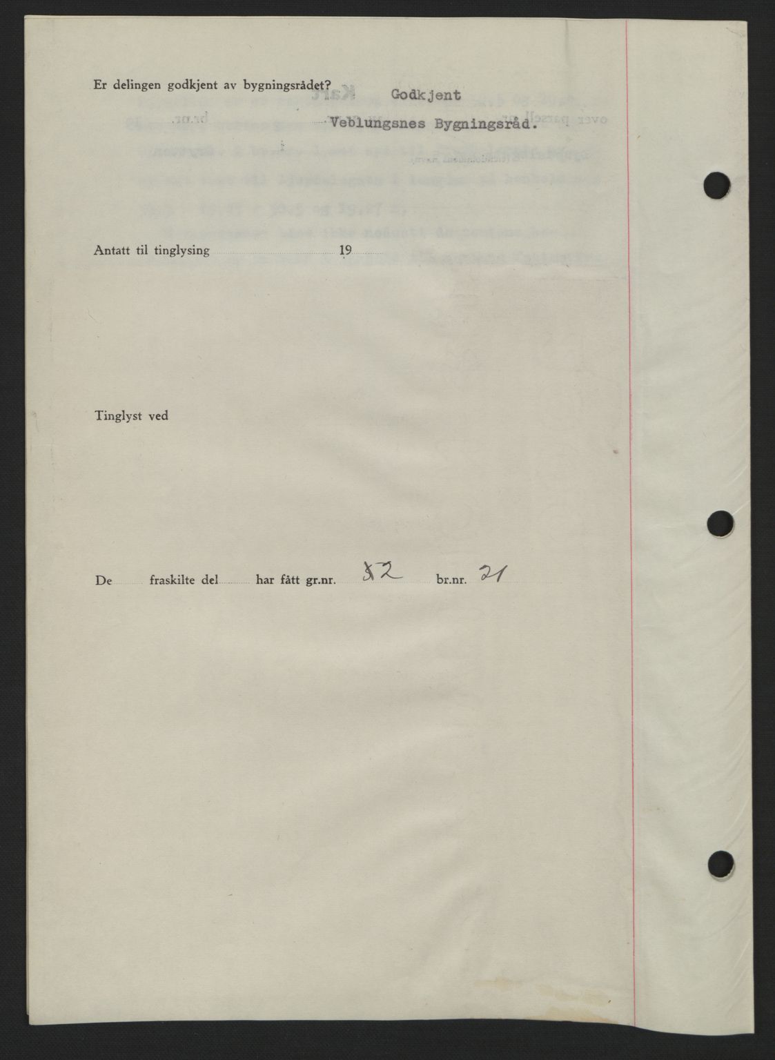 Romsdal sorenskriveri, AV/SAT-A-4149/1/2/2C: Mortgage book no. A11, 1941-1942, Diary no: : 1830/1941