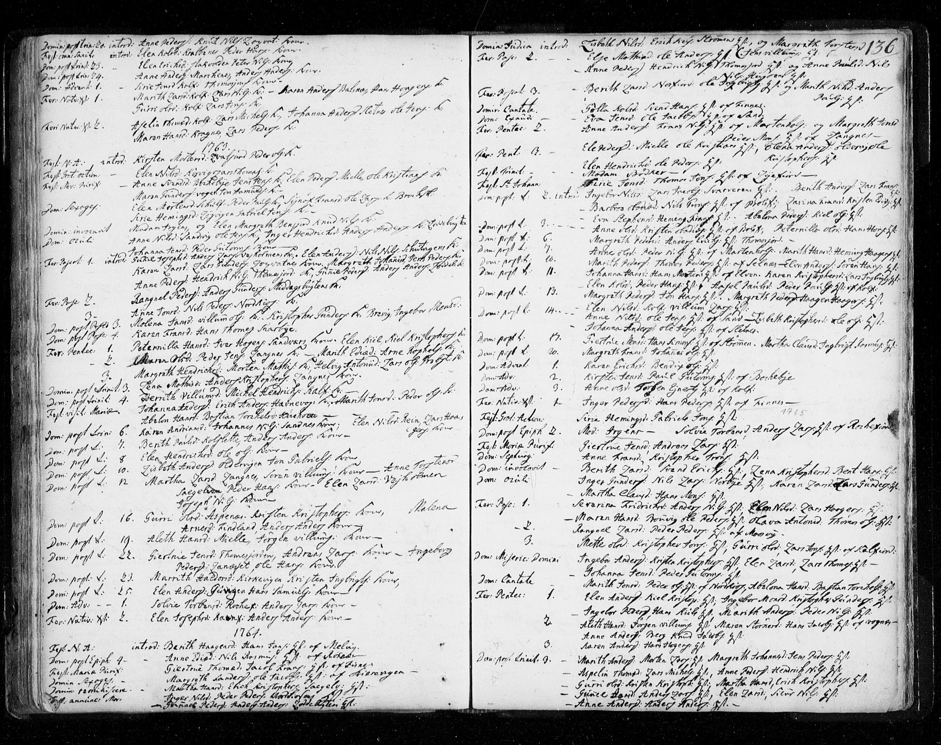 Tromsø sokneprestkontor/stiftsprosti/domprosti, AV/SATØ-S-1343/G/Ga/L0002kirke: Parish register (official) no. 2, 1753-1778, p. 136