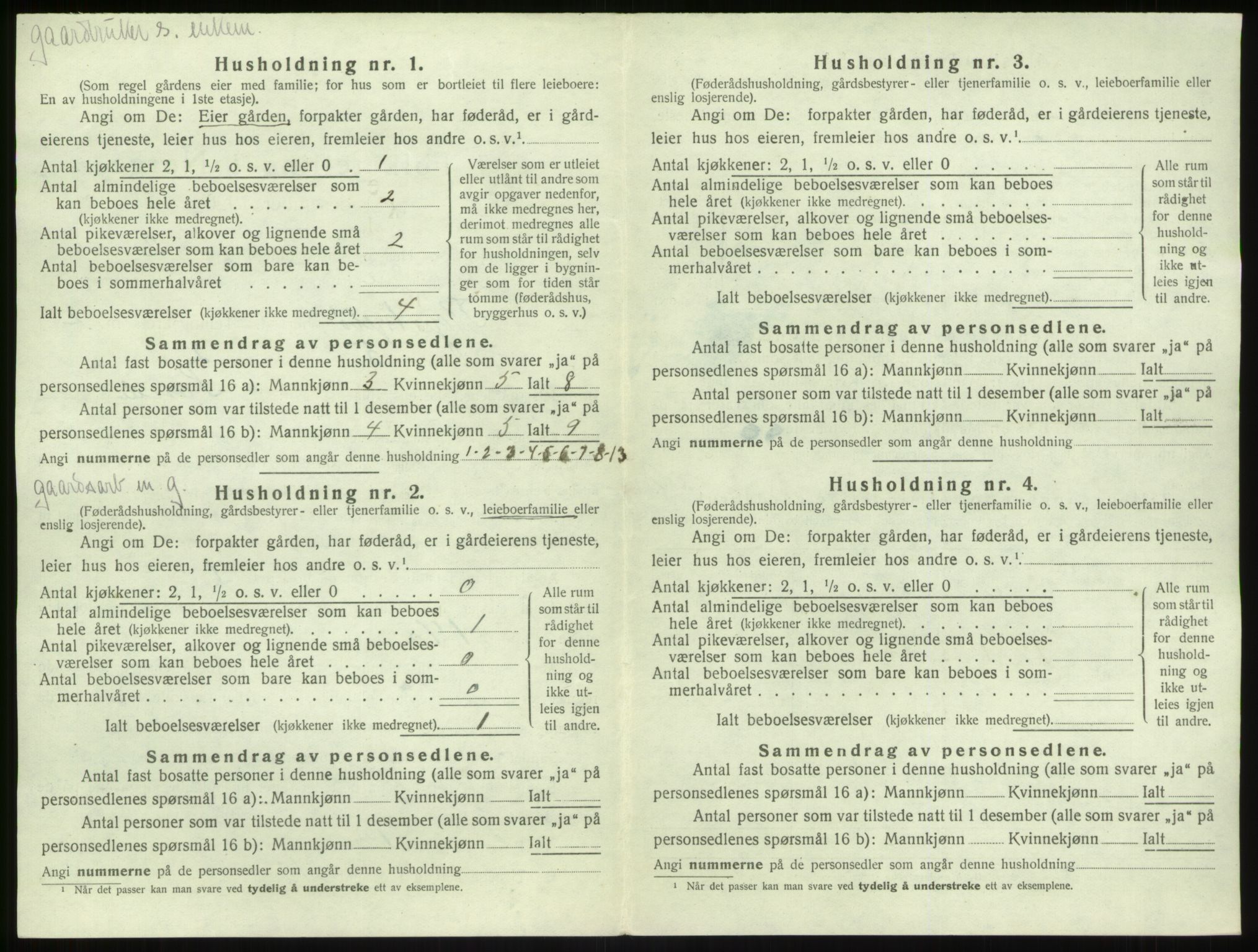 SAB, 1920 census for Kyrkjebø, 1920, p. 89