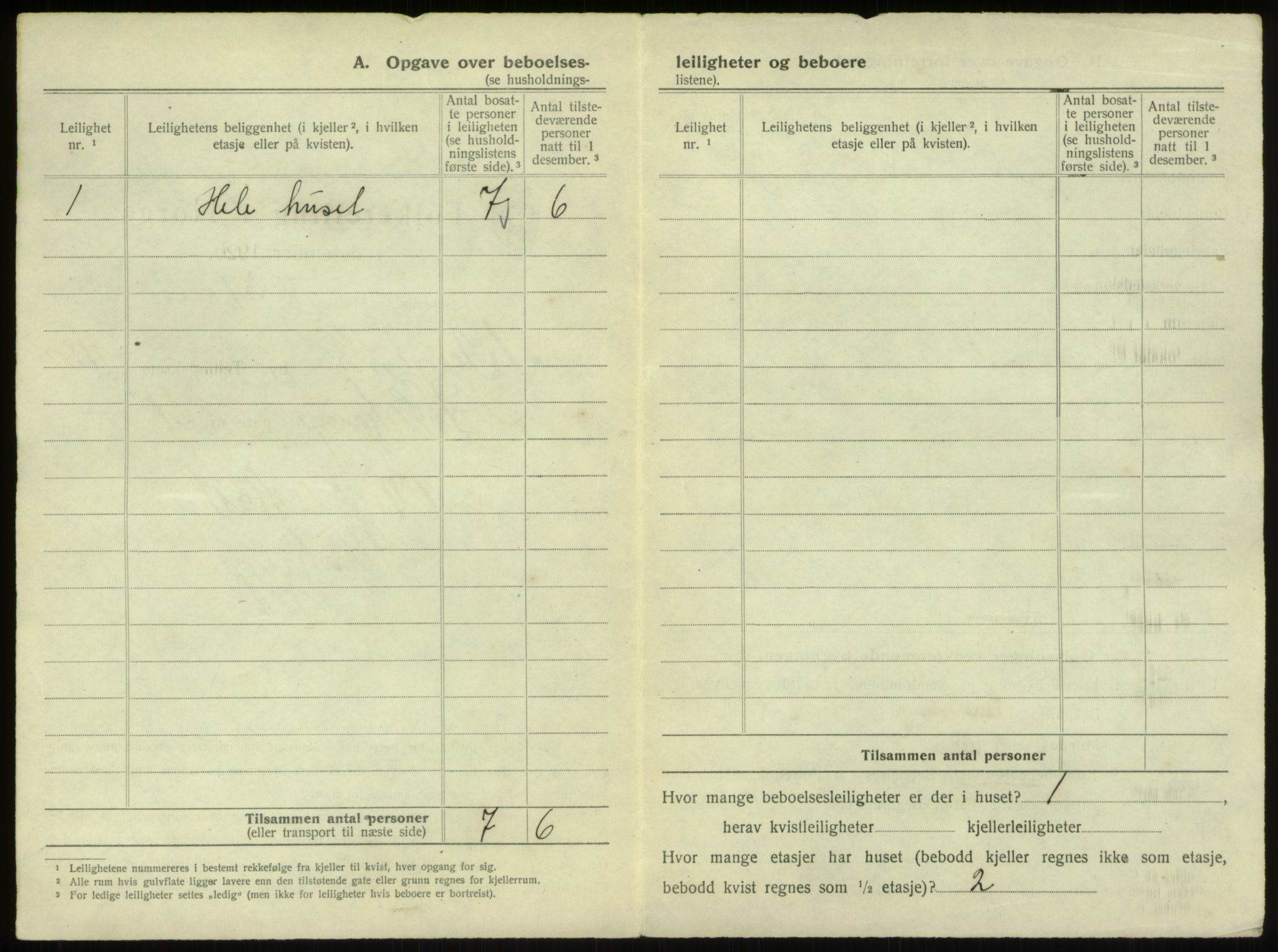 SAB, 1920 census for Bergen, 1920, p. 14266