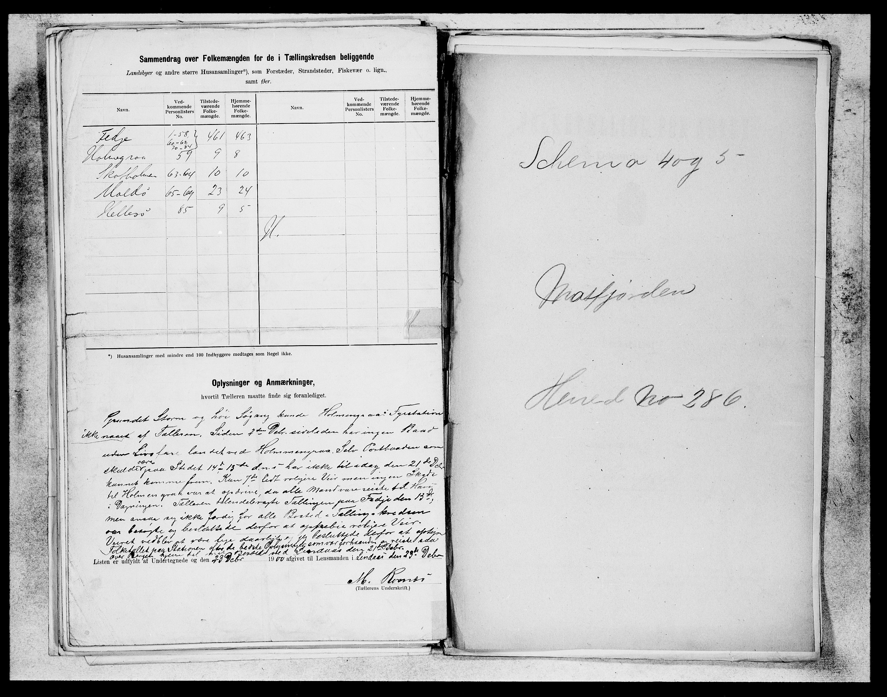 SAB, 1900 census for Lindås, 1900, p. 53