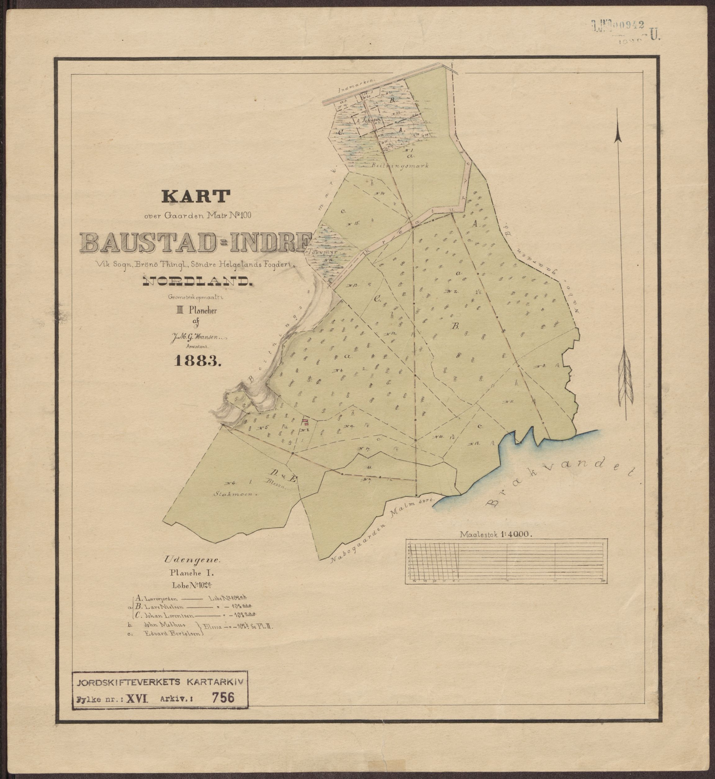 Jordskifteverkets kartarkiv, RA/S-3929/T, 1859-1988, p. 888