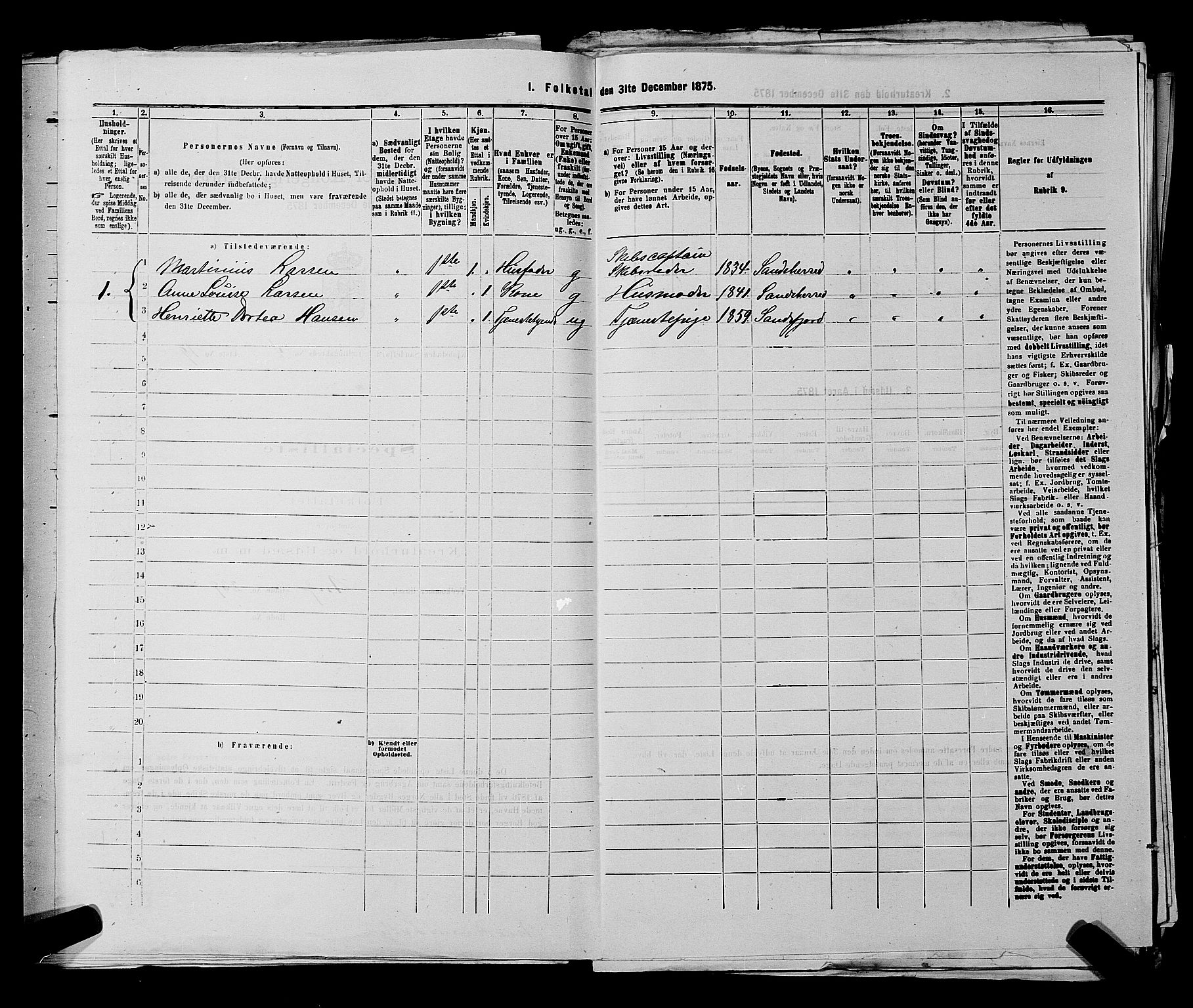 SAKO, 1875 census for 0706B Sandeherred/Sandefjord, 1875, p. 549