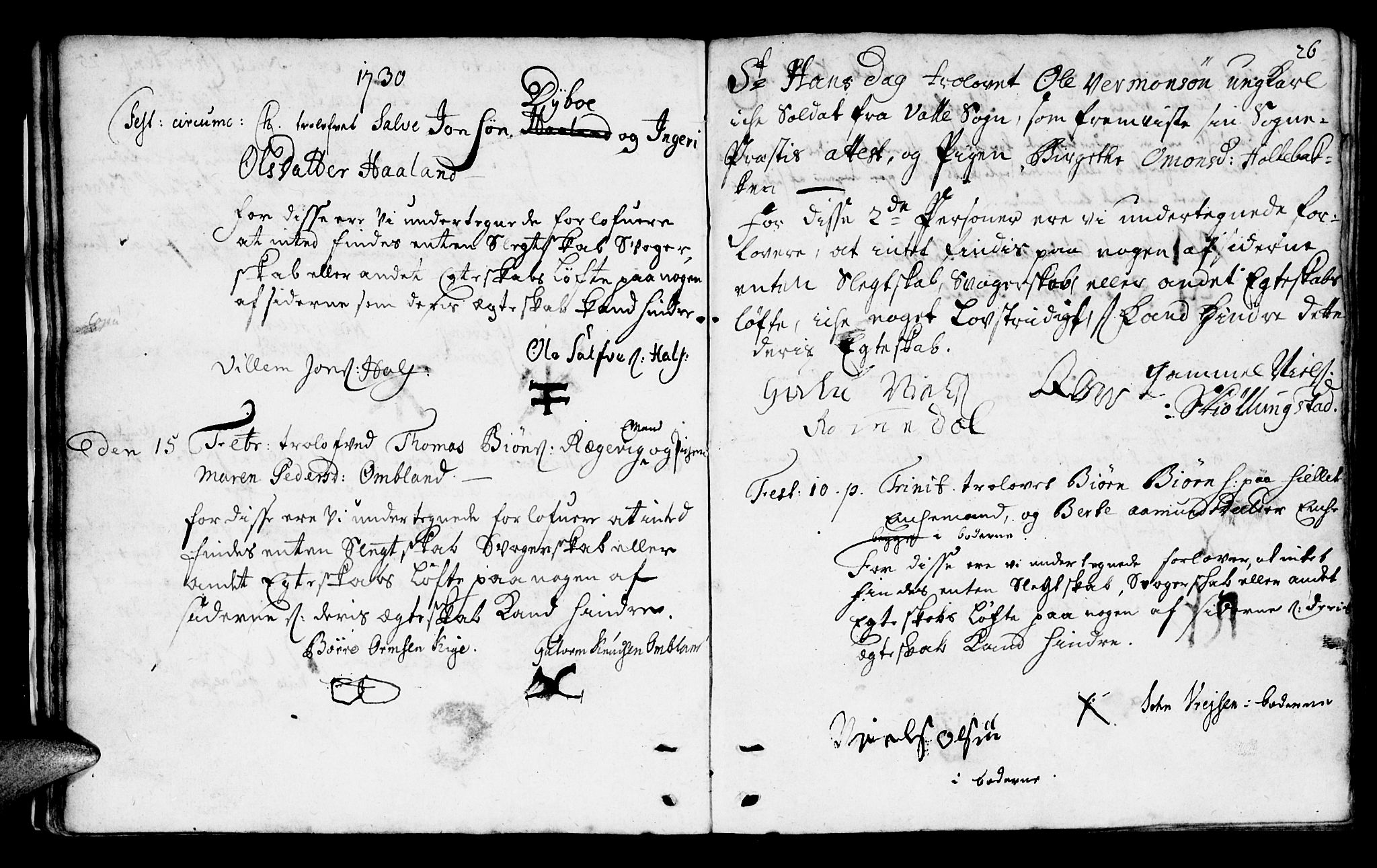 Mandal sokneprestkontor, SAK/1111-0030/F/Fa/Faa/L0002: Parish register (official) no. A 2, 1720-1754, p. 26