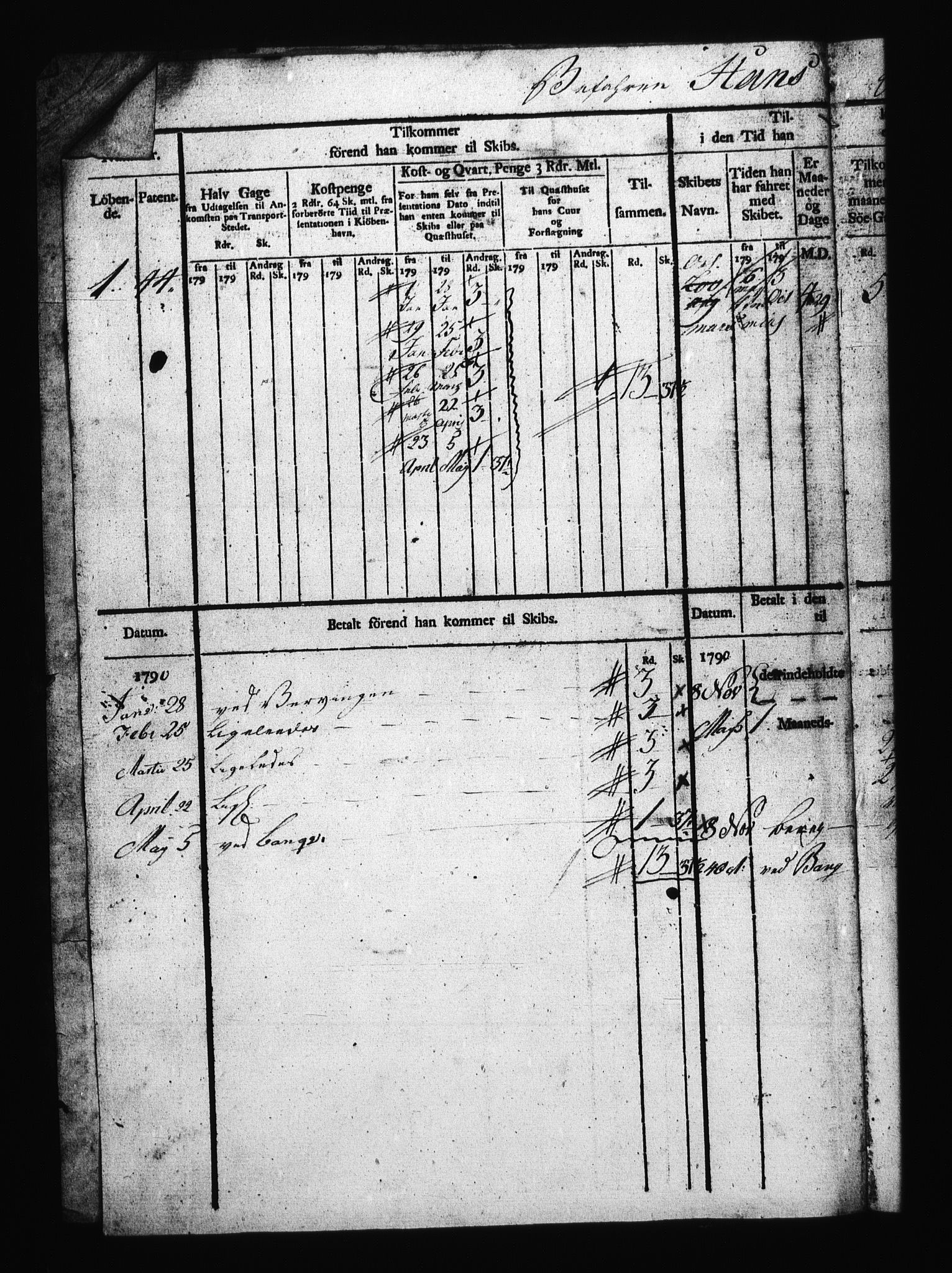 Sjøetaten, AV/RA-EA-3110/F/L0261: Stavanger distrikt, bind 1, 1790