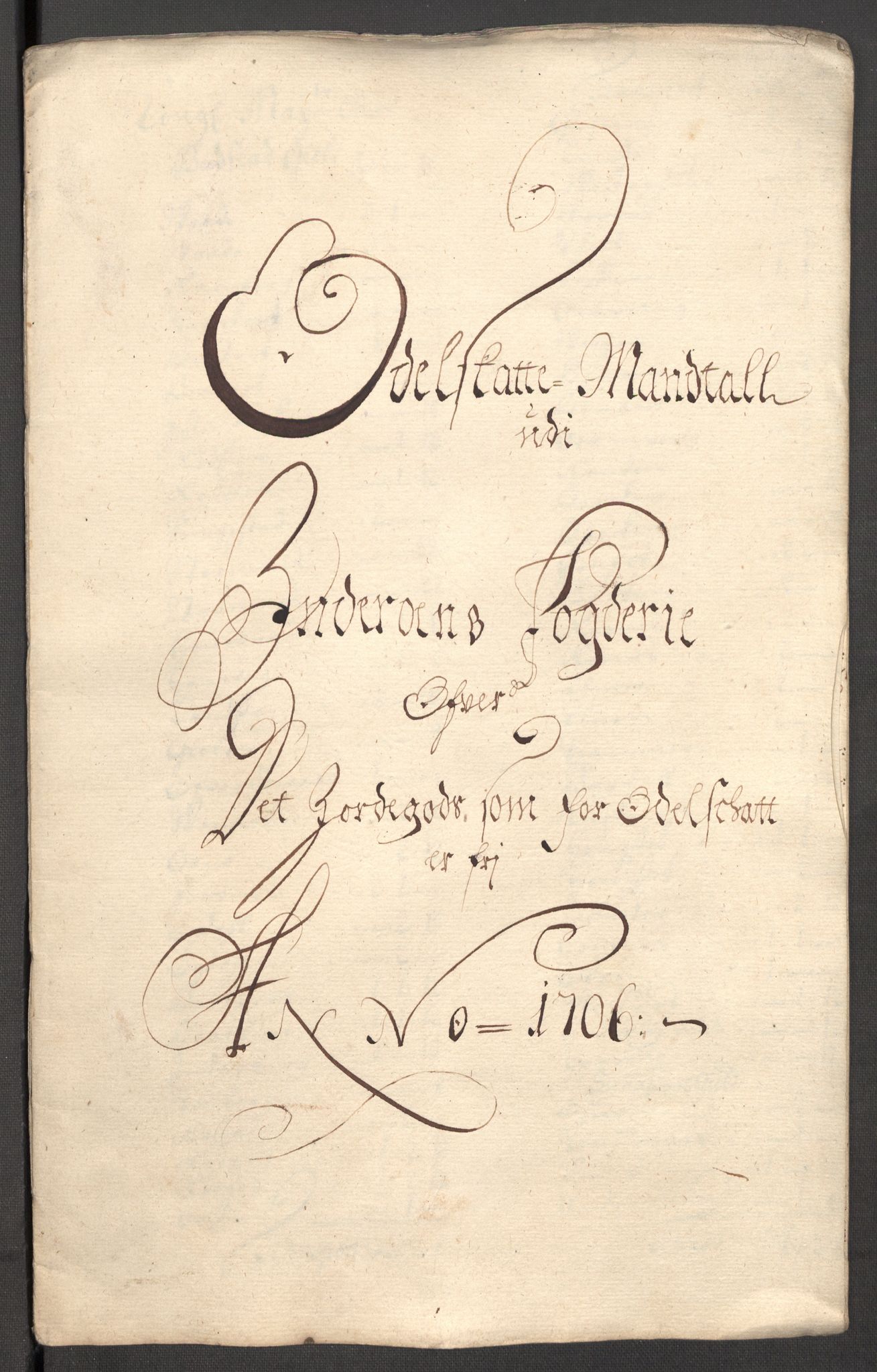 Rentekammeret inntil 1814, Reviderte regnskaper, Fogderegnskap, RA/EA-4092/R63/L4315: Fogderegnskap Inderøy, 1706-1707, p. 224