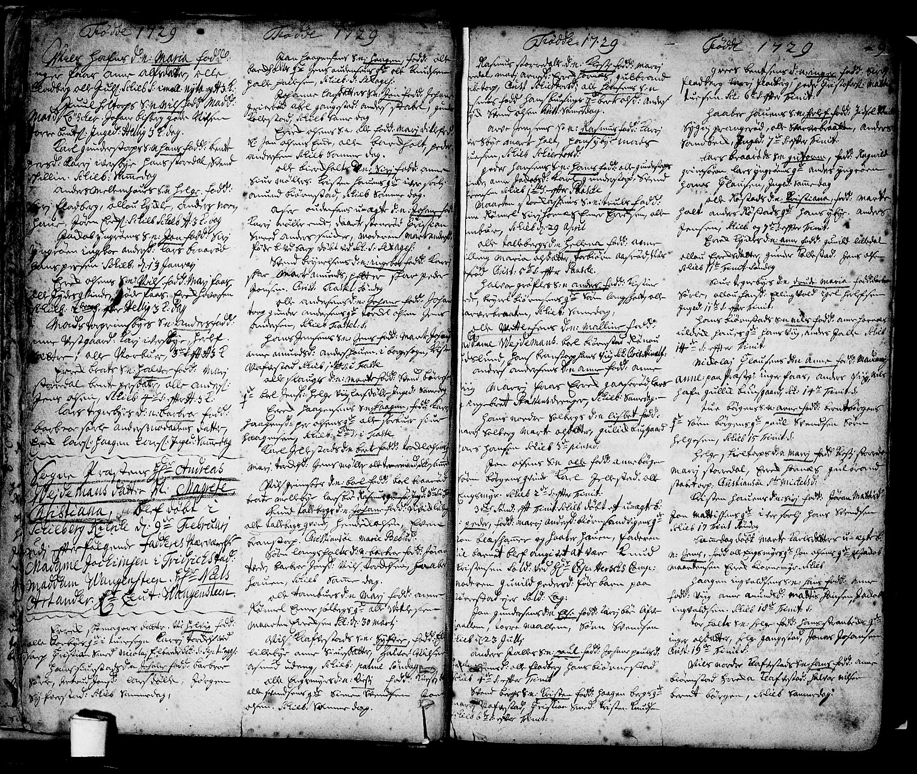 Skjeberg prestekontor Kirkebøker, SAO/A-10923/F/Fa/L0002: Parish register (official) no. I 2, 1726-1791, p. 9