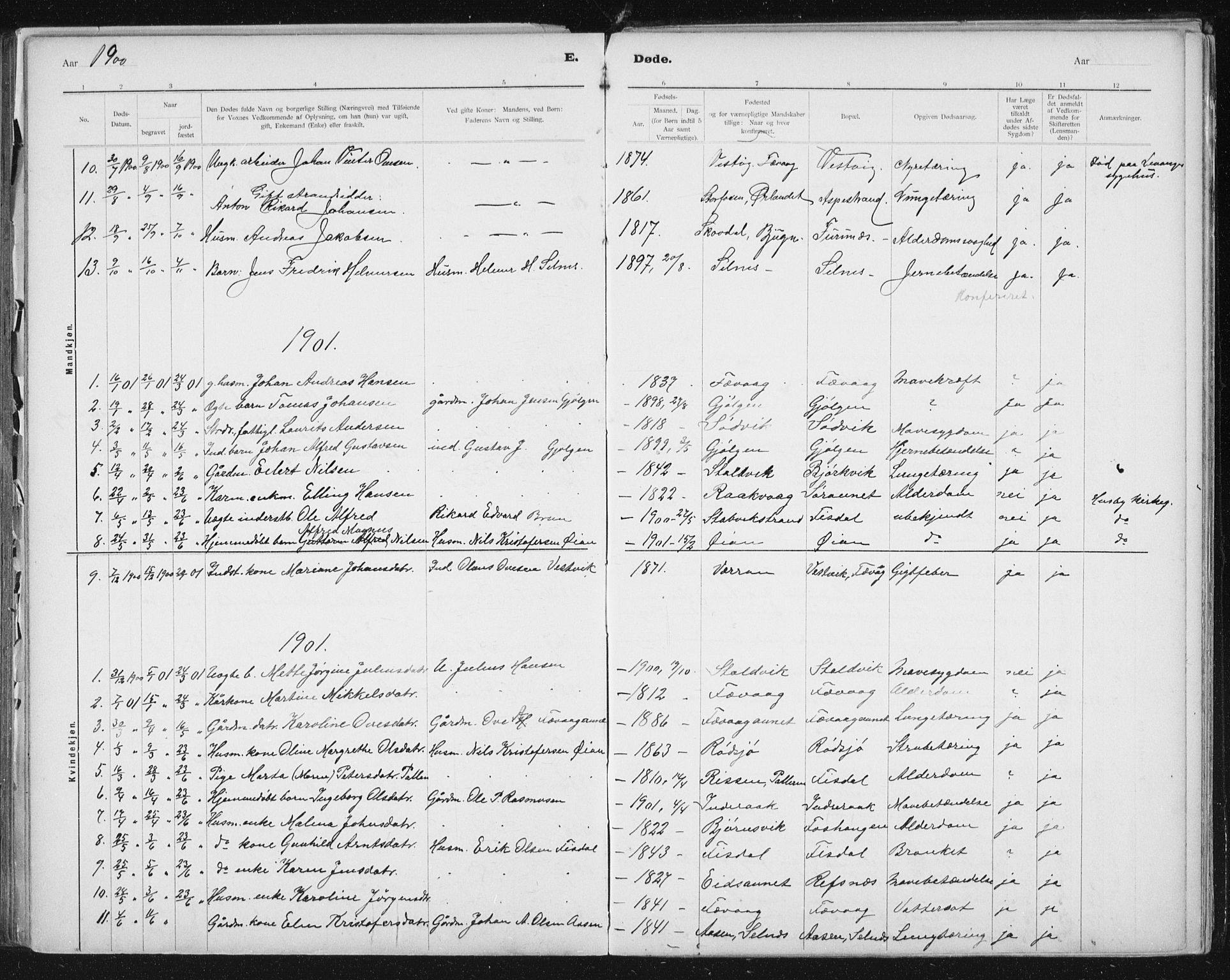 Ministerialprotokoller, klokkerbøker og fødselsregistre - Sør-Trøndelag, SAT/A-1456/653/L0660: Parish register (copy) no. 653C04, 1894-1919