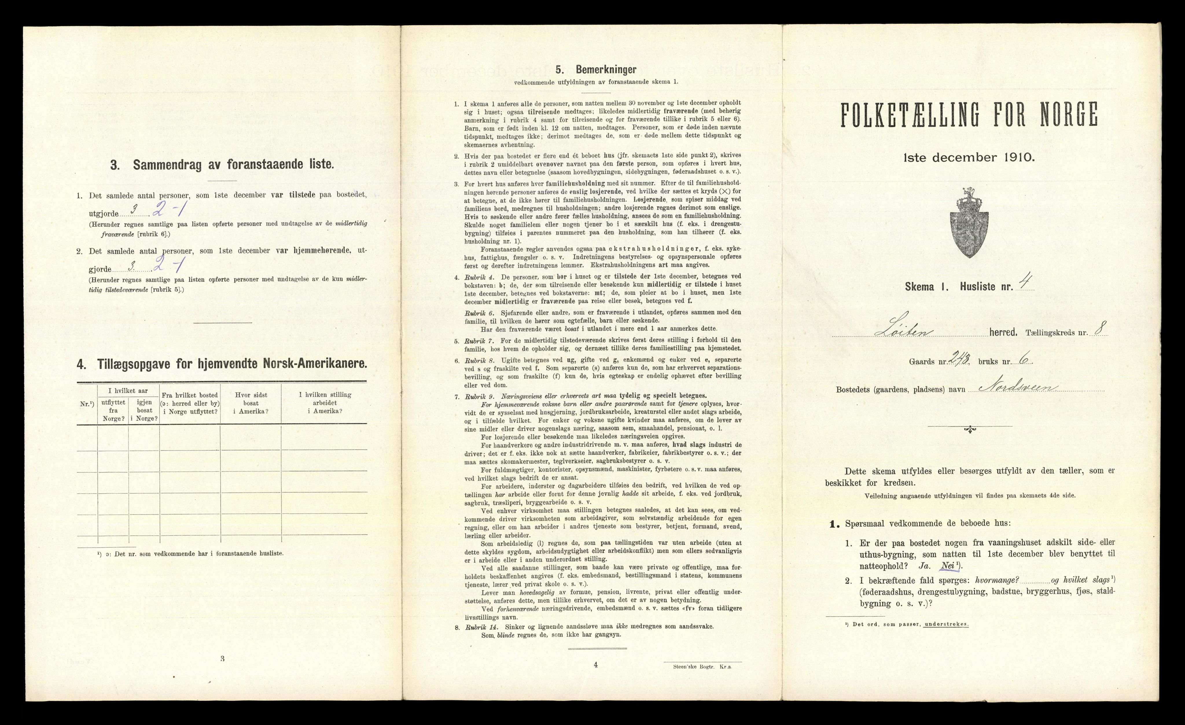 RA, 1910 census for Løten, 1910, p. 2014