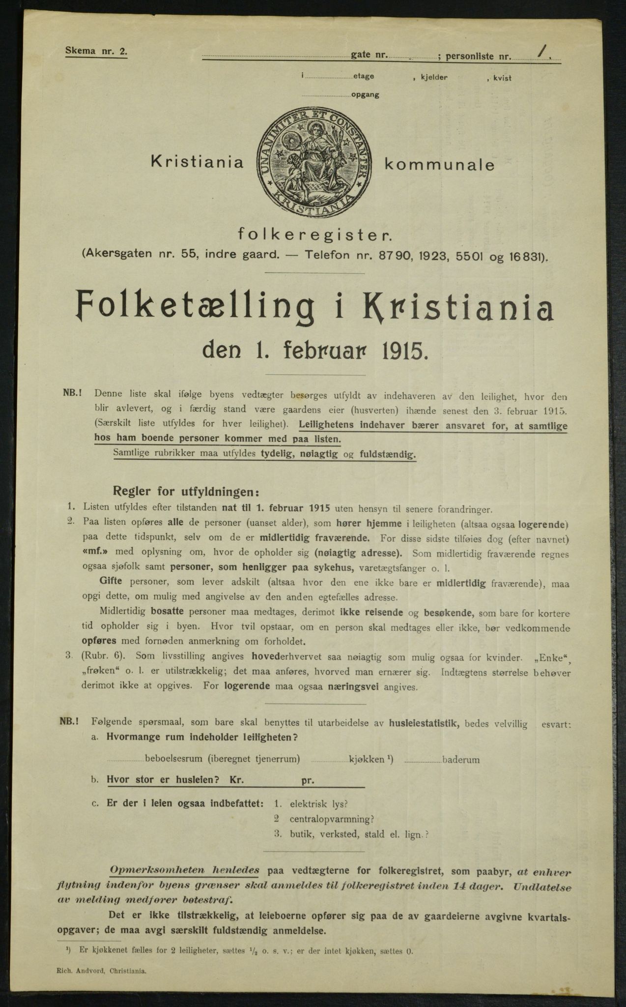 OBA, Municipal Census 1915 for Kristiania, 1915, p. 23762