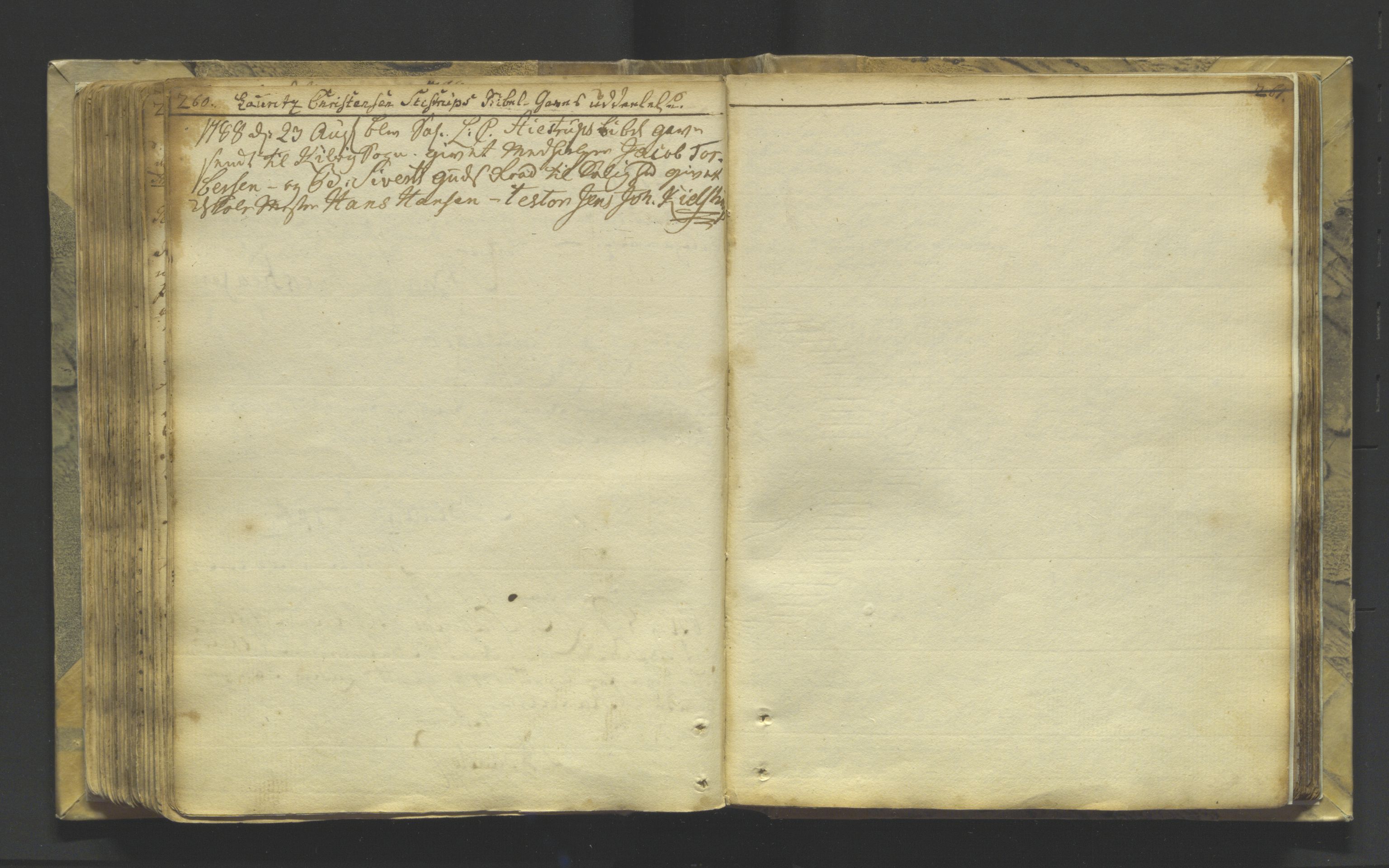Kistrand/Porsanger sokneprestembete, SATØ/S-1351/H/Ha/L0001.kirke: Parish register (official) no. 1, 1764-1792, p. 260-261